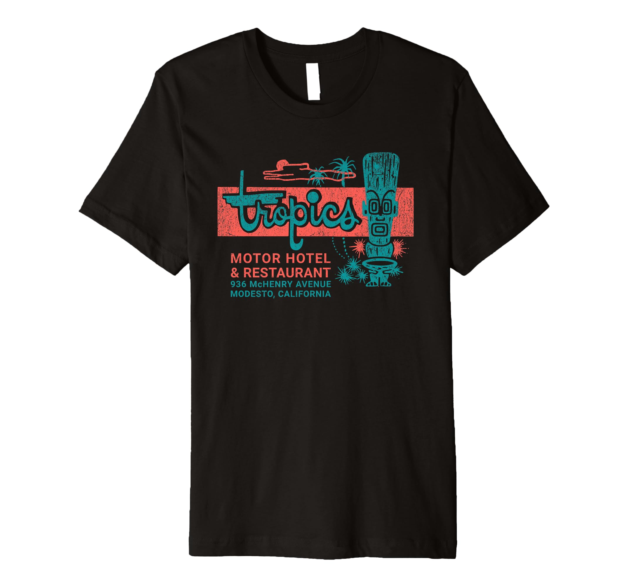 Hotel Matchbook Tropics Motor Hotel T-Shirt - Unique Graphic for Adults - T-Shirt, Sweatshirt, Hoodie