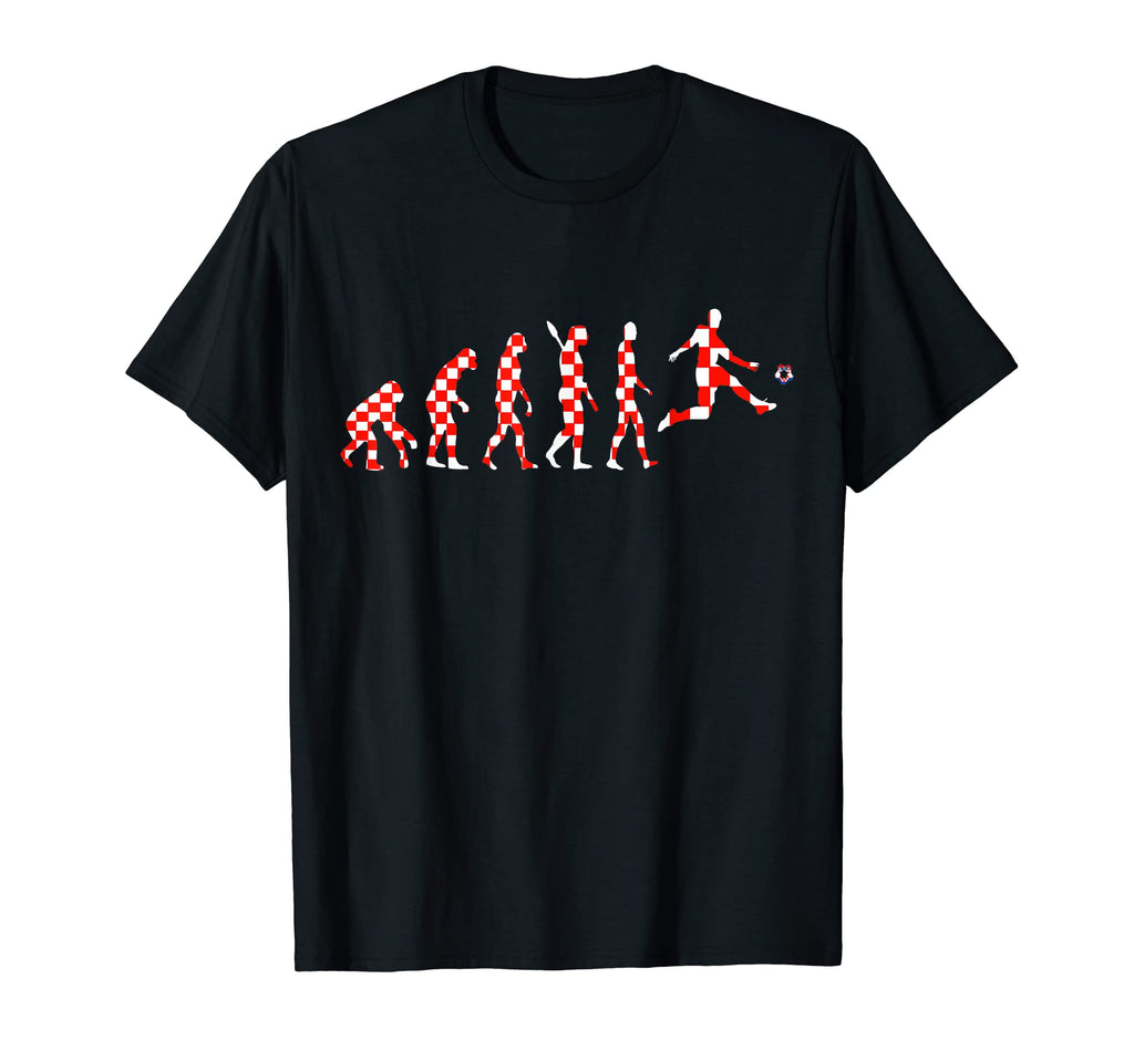 Hrvatska Soccer Team Evolution Croatian T-Shirt - Unique Graphic Unisex - T-Shirt, Sweatshirt, Hoodie