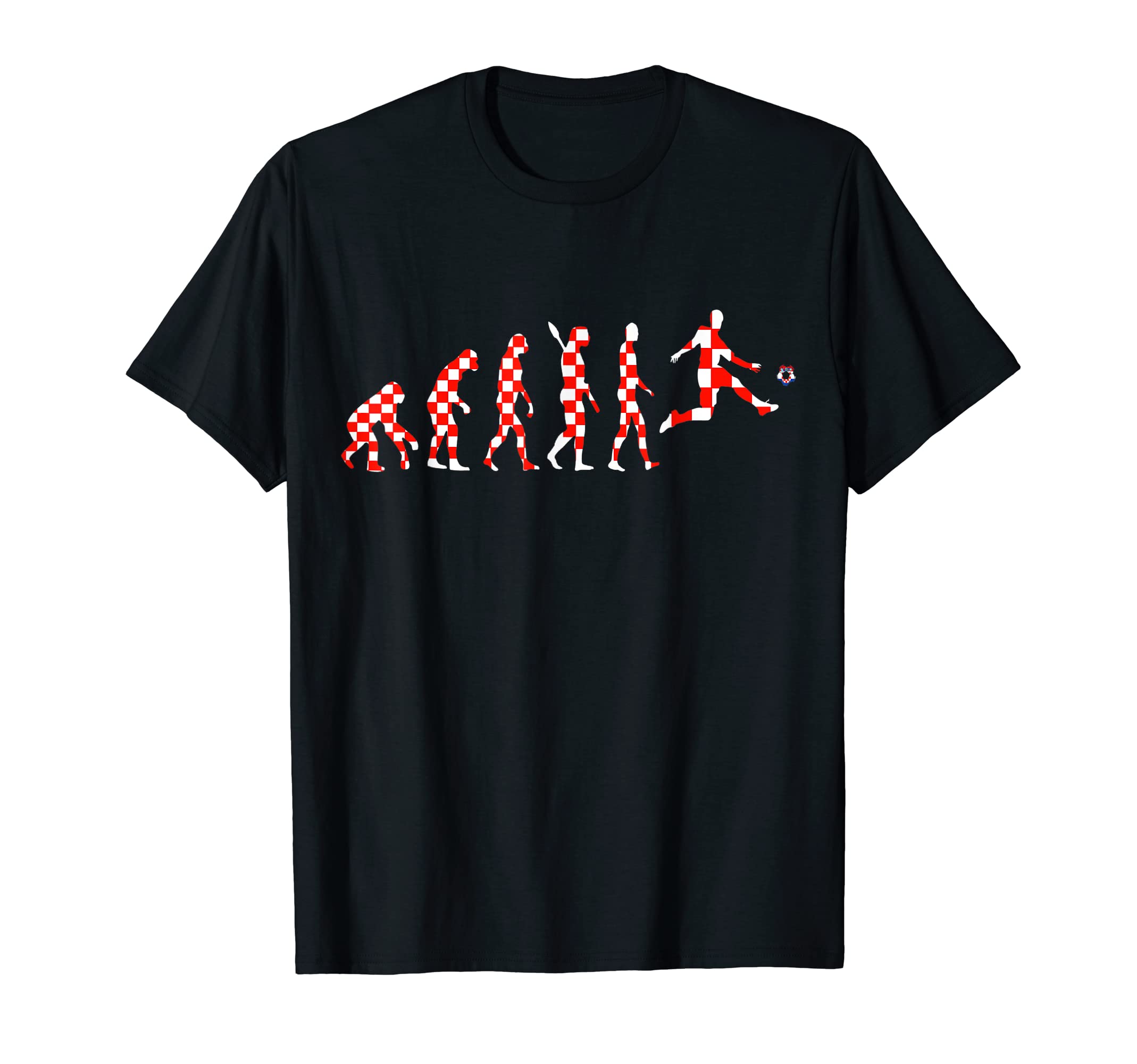 Hrvatska Soccer Team Evolution Croatian T-Shirt - Unique Graphic Unisex - T-Shirt, Sweatshirt, Hoodie