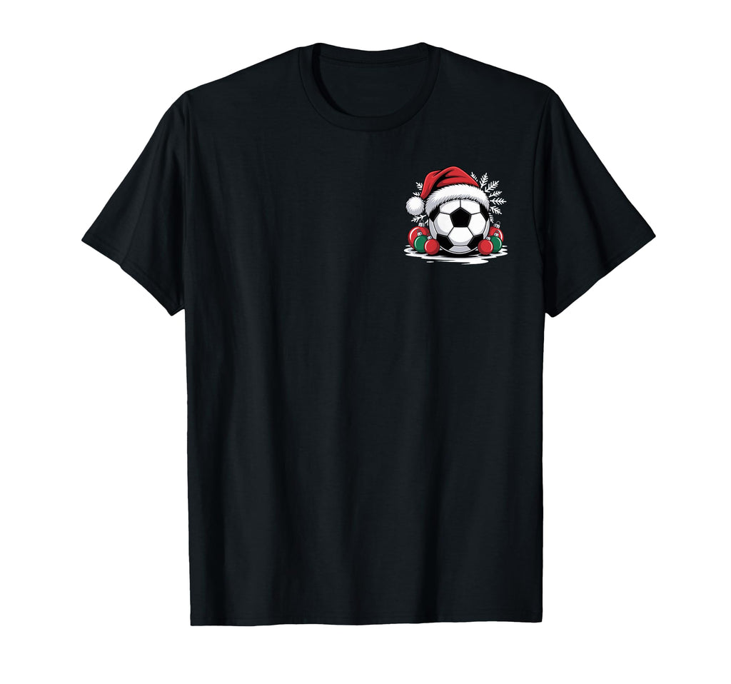 Festive Soccer Enthusiasts Holiday T-Shirt - Custom Art Print for Adults - T-Shirt, Sweatshirt, Hoodie