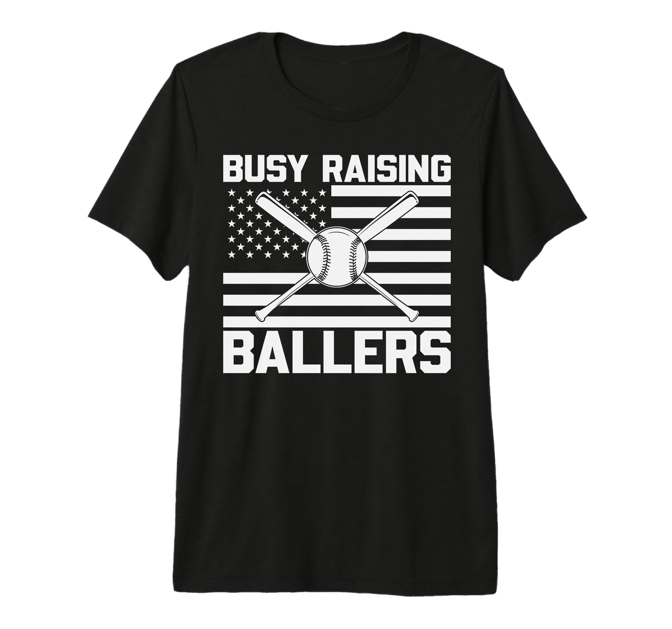 Busy Raising Ballers Baseball Mom T-Shirt - Casual Everyday Wear Men Women - T-Shirt, Sweatshirt, Hoodie