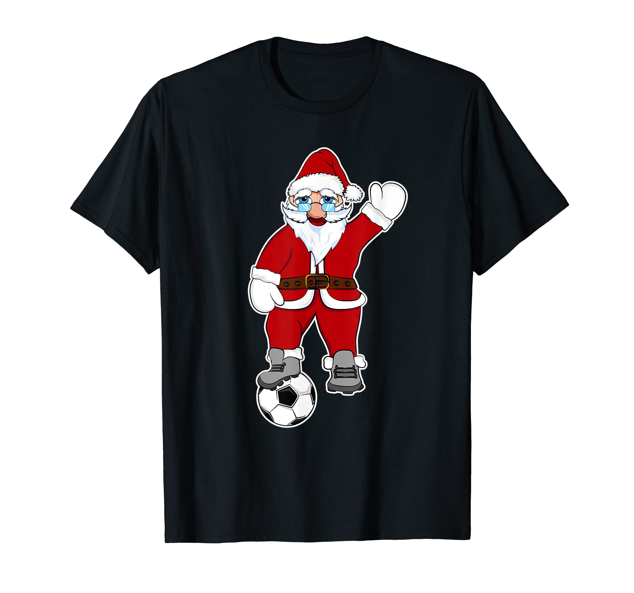 Soccer Clause Santa Soccer Ball Santa T-Shirt - Minimalist Print Men Women - T-Shirt, Sweatshirt, Hoodie