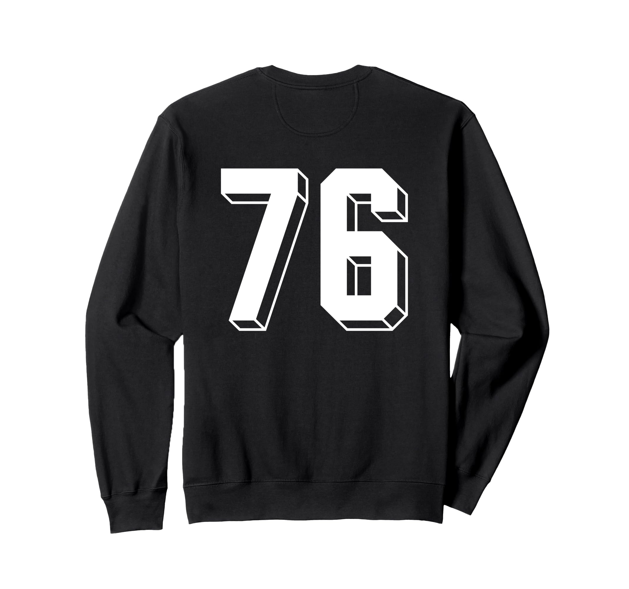 Number 76 Backside 80S 90S Team Sweatshirt - Streetwear Style Men Women - T-Shirt, Sweatshirt, Hoodie