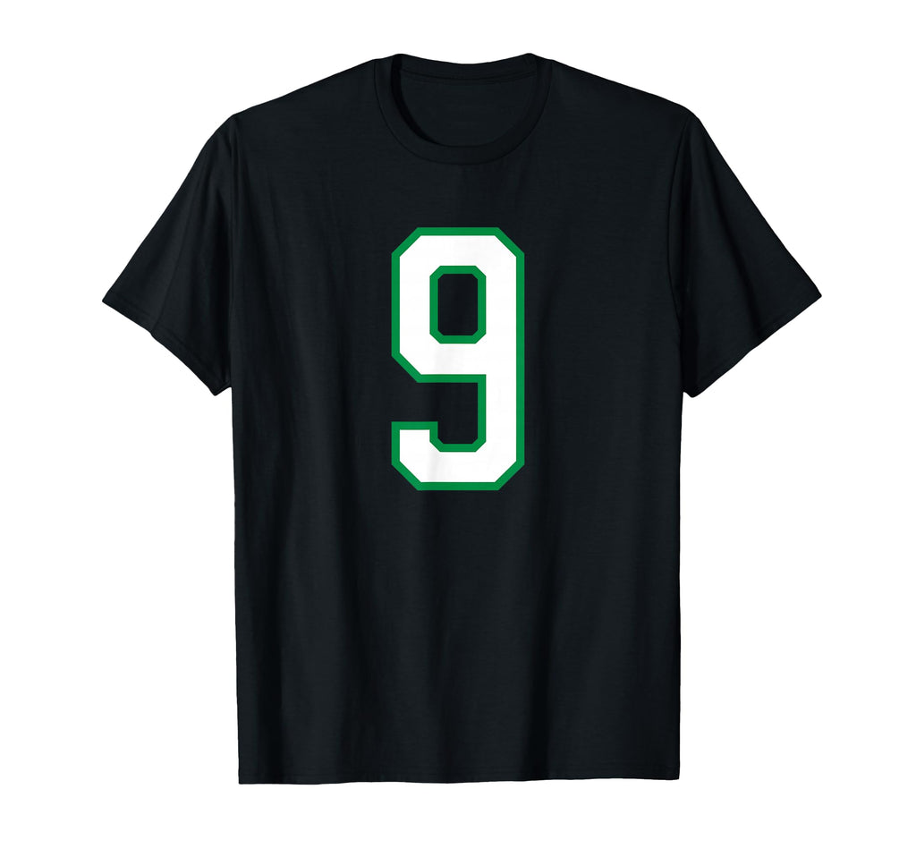 White Green Sport Team Number 9 T-Shirt - Aesthetic Graphic Men Women - T-Shirt, Sweatshirt, Hoodie