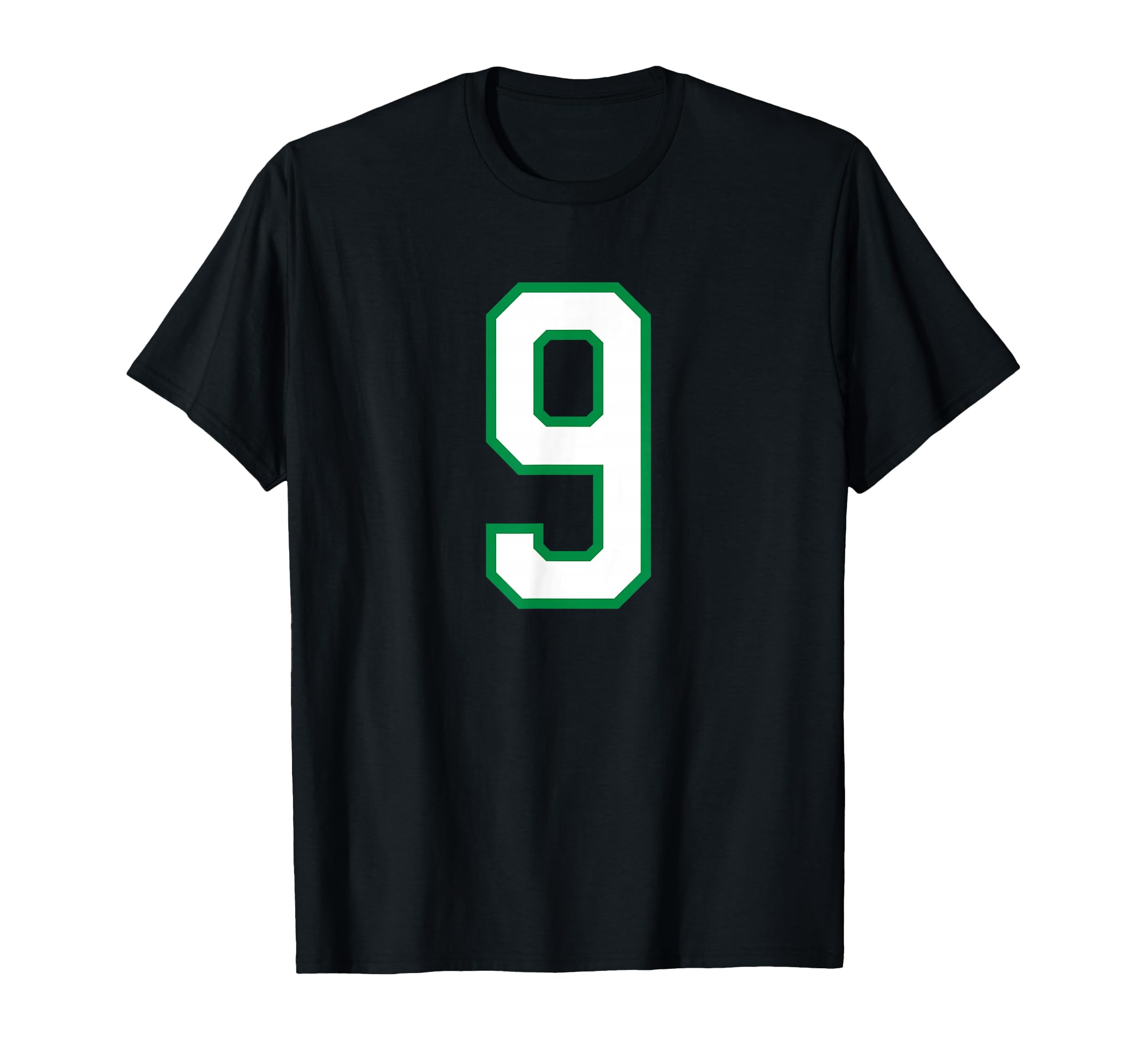 White Green Sport Team Number 9 T-Shirt - Aesthetic Graphic Men Women - T-Shirt, Sweatshirt, Hoodie