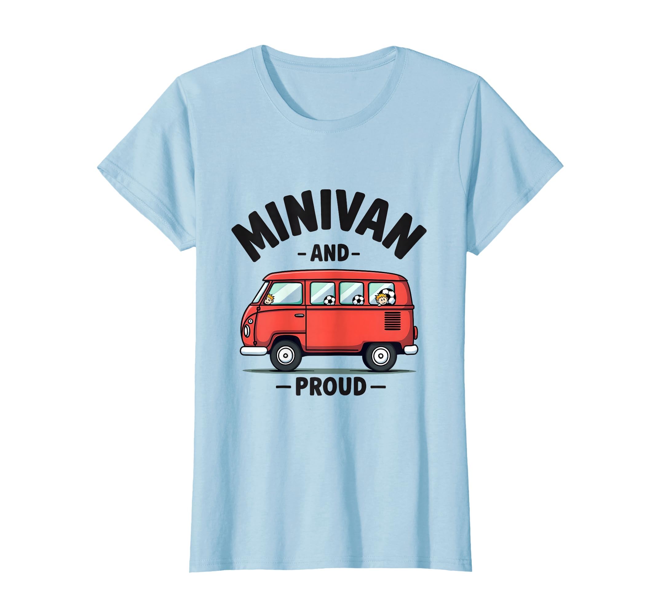 Minivan And Proud Soccer Mom T-Shirt - Minimalist Print for Adults - T-Shirt, Sweatshirt, Hoodie