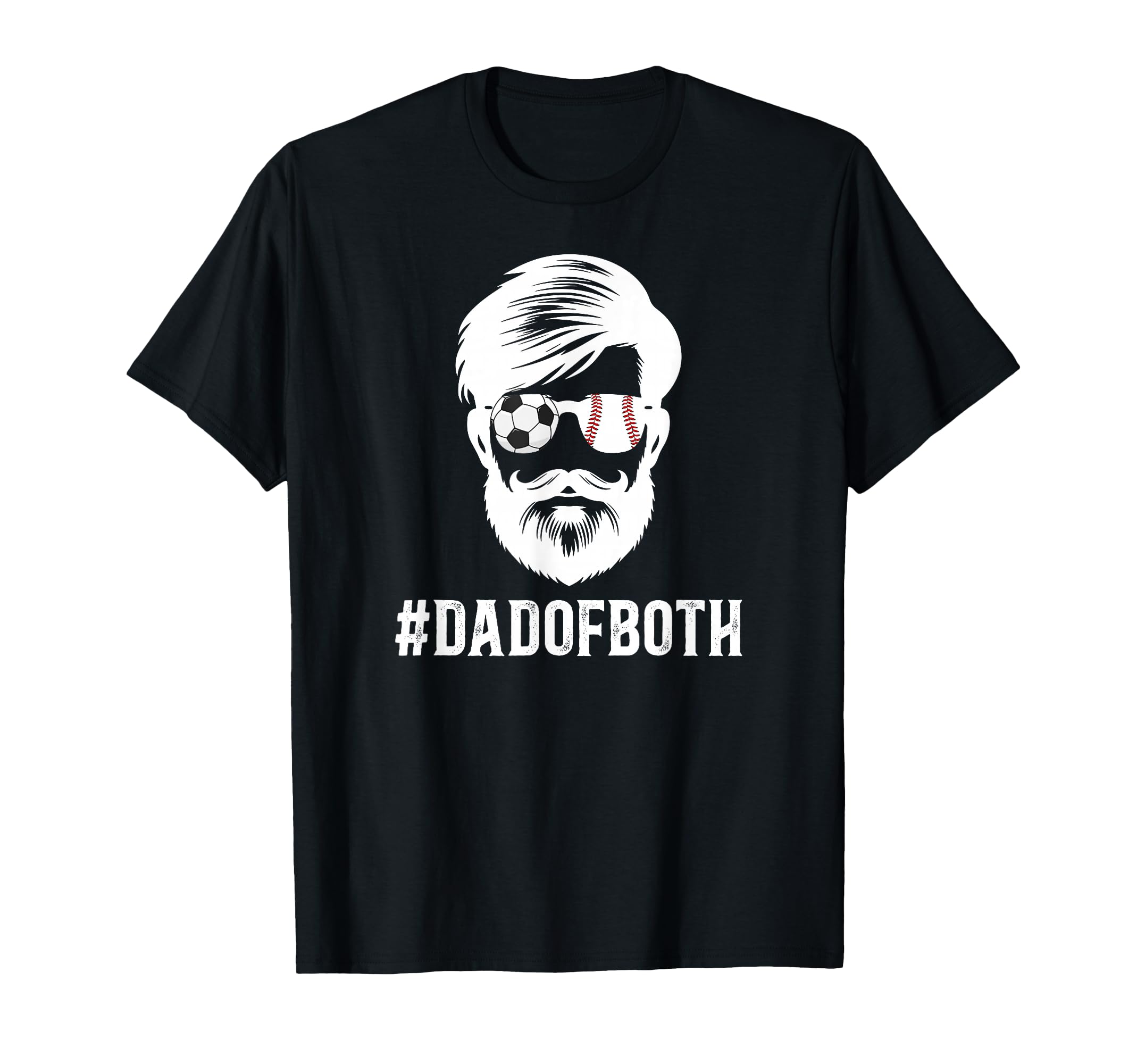 Dad Both Baseball Soccer Dad Ballers T-Shirt - Novelty Apparel for Adults - T-Shirt, Sweatshirt, Hoodie