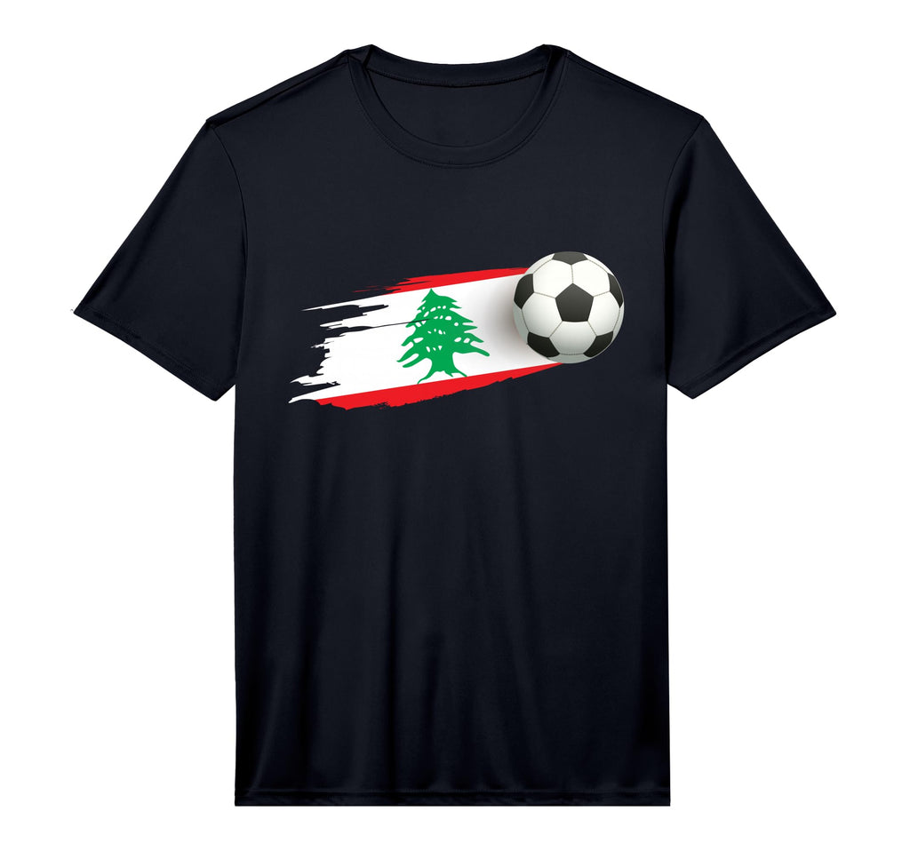 Lebanon Soccer Ball Lebanon Flag Jersey T-Shirt - Aesthetic Graphic Unisex - T-Shirt, Sweatshirt, Hoodie