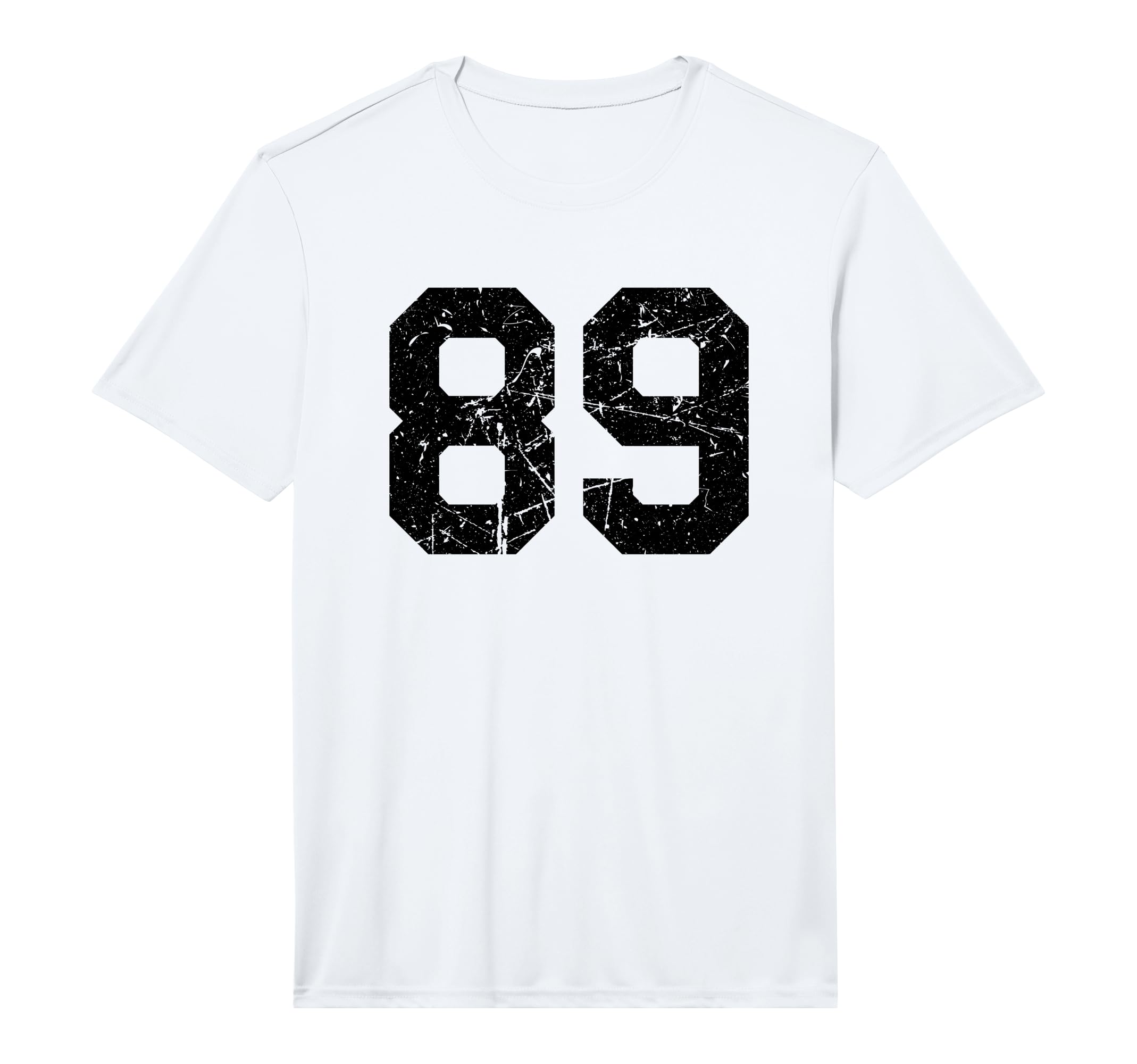 Sports Team Distressed Black Number 89 T-Shirt - Trendy Graphic for Adults - T-Shirt, Sweatshirt, Hoodie