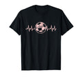 Soccer Heartbeat Sports Pastel T-Shirt - Casual Everyday Wear Men Women - T-Shirt, Sweatshirt, Hoodie