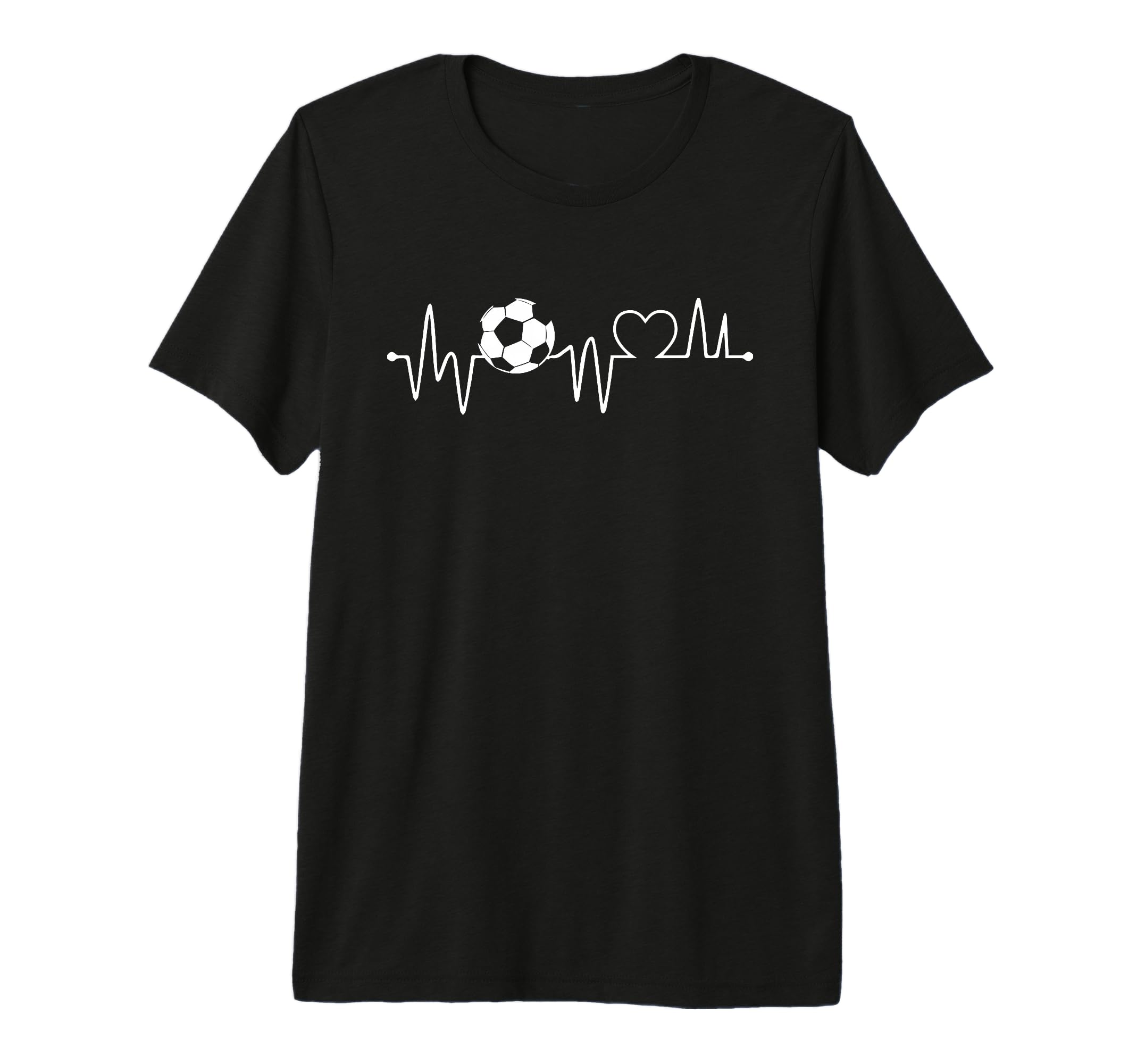 Soccer Heartbeat Soccer Ball T-Shirt - Aesthetic Graphic Men Women - T-Shirt, Sweatshirt, Hoodie