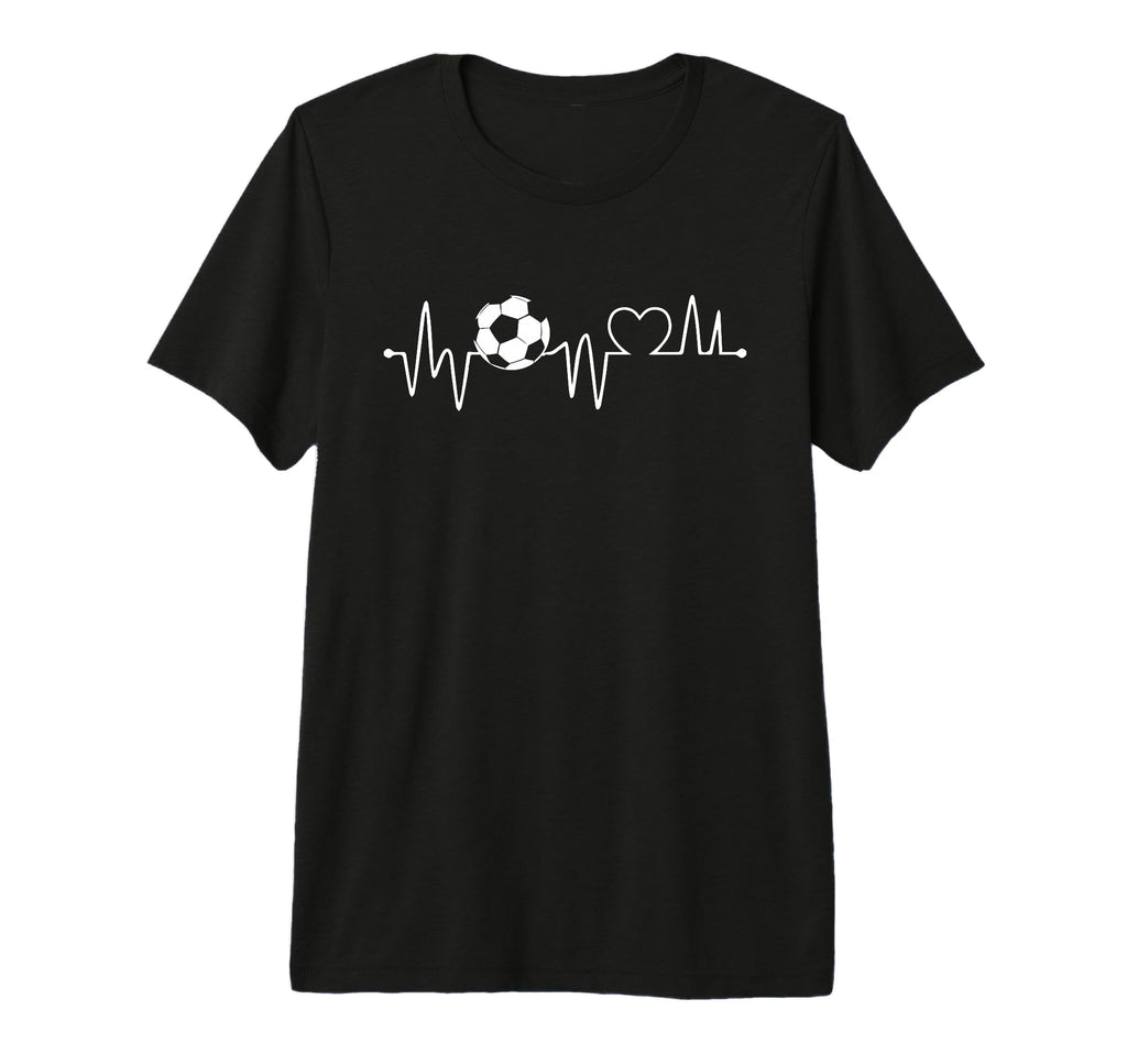Soccer Heartbeat Soccer Ball T-Shirt - Aesthetic Graphic Men Women - T-Shirt, Sweatshirt, Hoodie