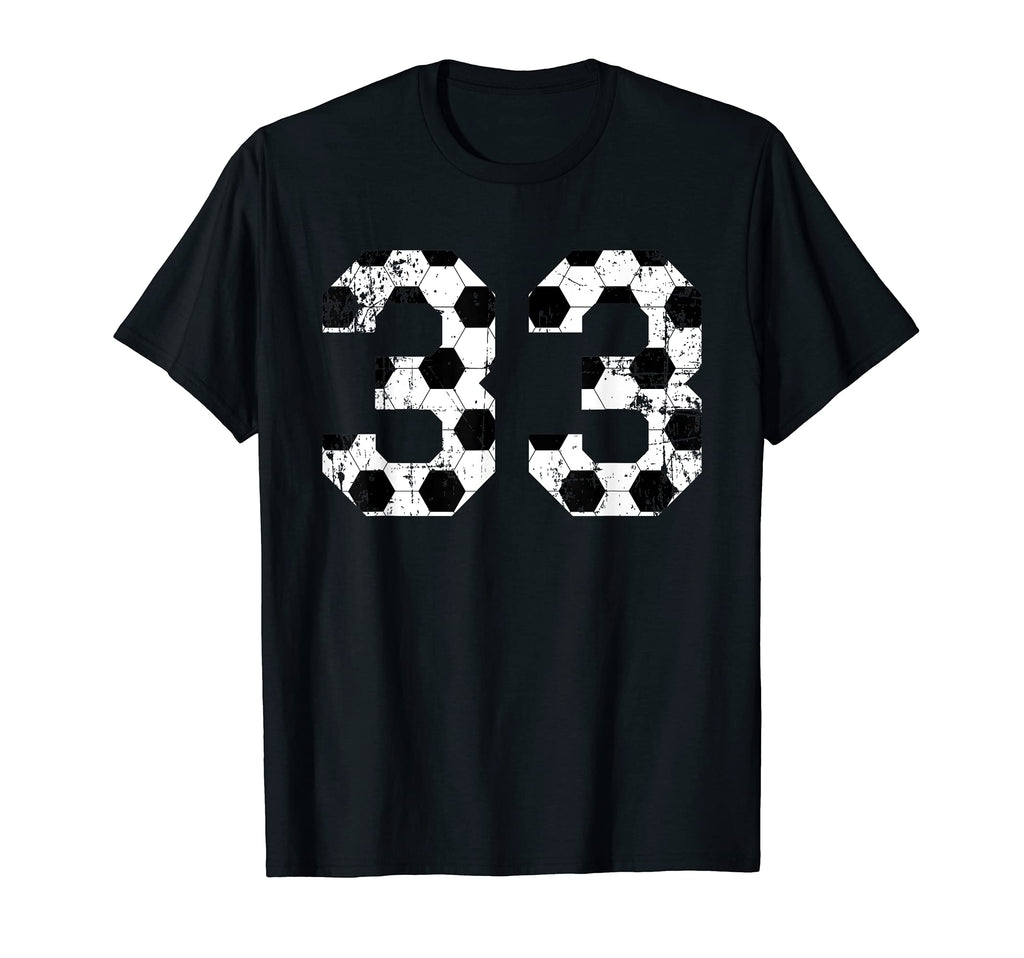 Soccer 33 Jersey Number T-Shirt - Aesthetic Graphic Men Women - T-Shirt, Sweatshirt, Hoodie