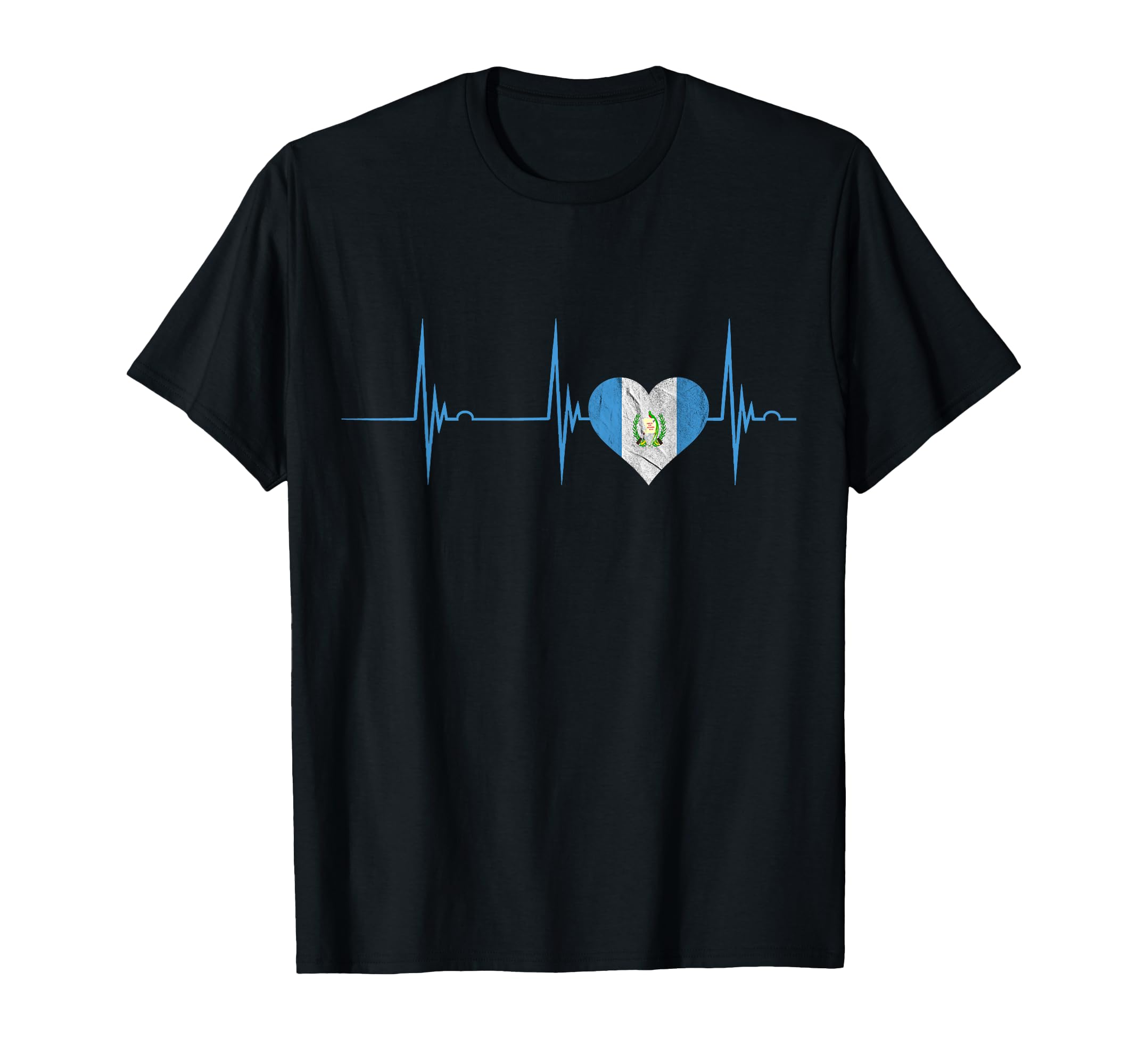 Guatemala Heart Guatemalan Heartbeat Ekg T-Shirt - Novelty Apparel Unisex - T-Shirt, Sweatshirt, Hoodie