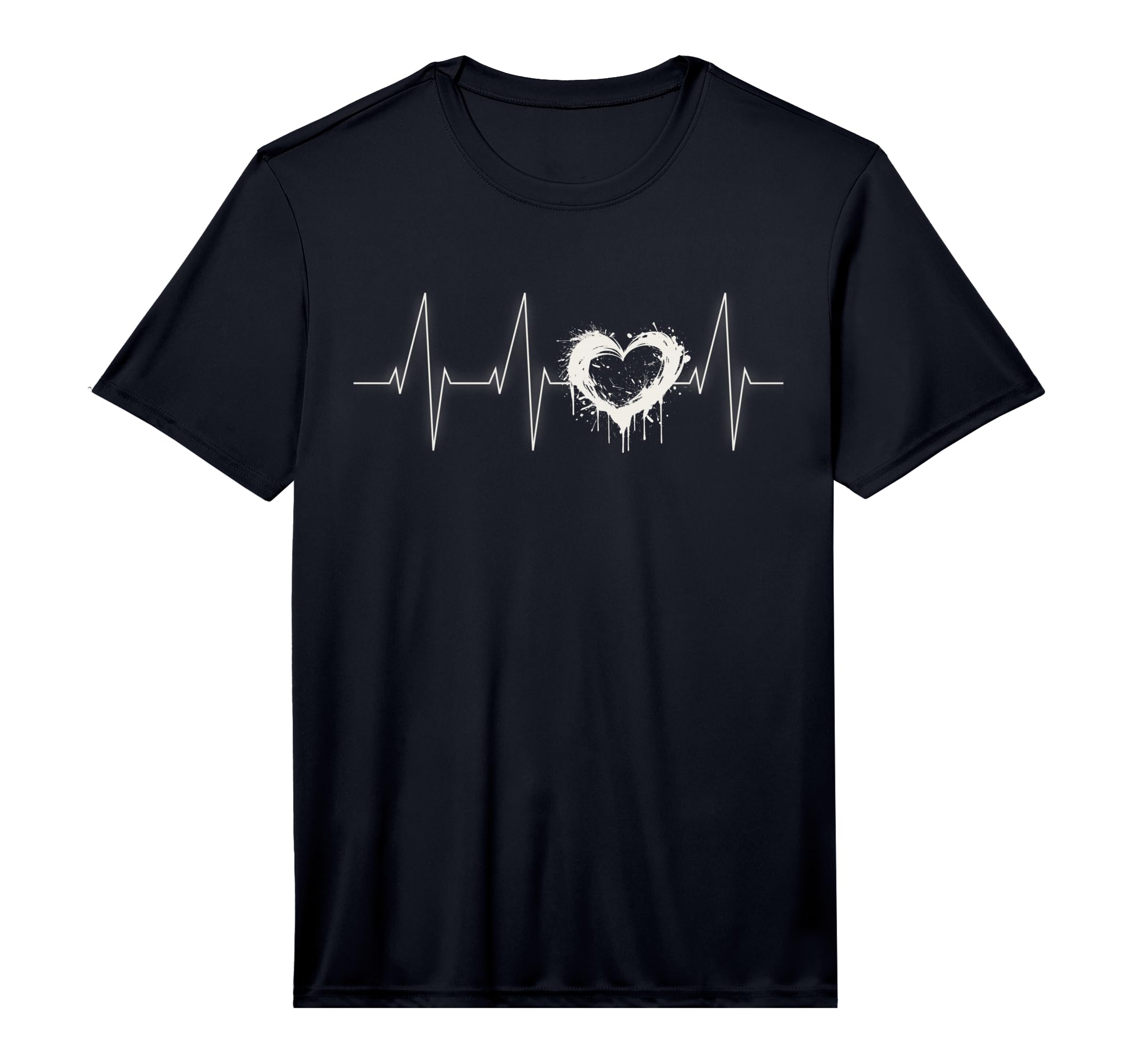 Heartbeat Heart Stylish Performance T-Shirt - Minimalist Print Men Women - T-Shirt, Sweatshirt, Hoodie