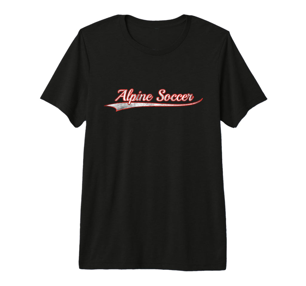 Alpine Soccer Varsity Distressed T-Shirt - Trendy Graphic Men Women - T-Shirt, Sweatshirt, Hoodie