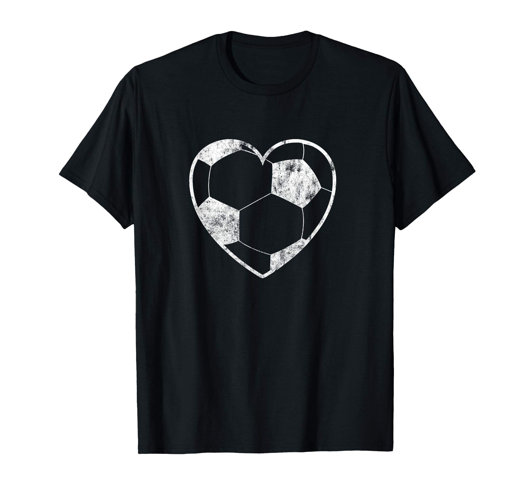Soccer Ball Heart Funny Gift Players T-Shirt - Minimalist Print Unisex - T-Shirt, Sweatshirt, Hoodie