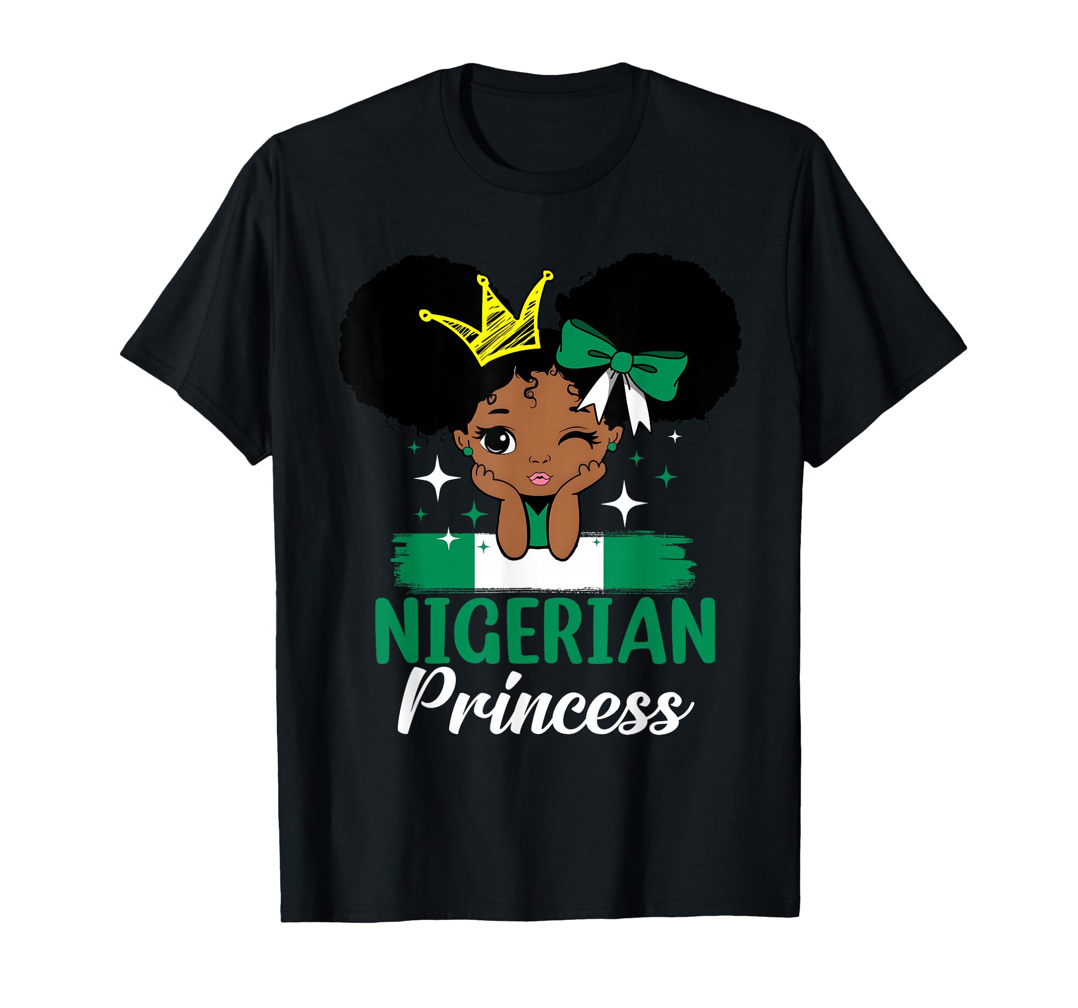 Nigerian Princess Nigeria Melanin Nigerian T-Shirt - Graphic Print Unisex - T-Shirt, Sweatshirt, Hoodie