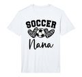 Soccer Nana Matching Family Soccer T-Shirt - Minimalist Print for Adults - T-Shirt, Sweatshirt, Hoodie