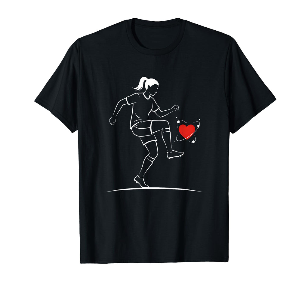 Soccer Valentines Day Heart Love T-Shirt - Fun Novelty Design Unisex - T-Shirt, Sweatshirt, Hoodie