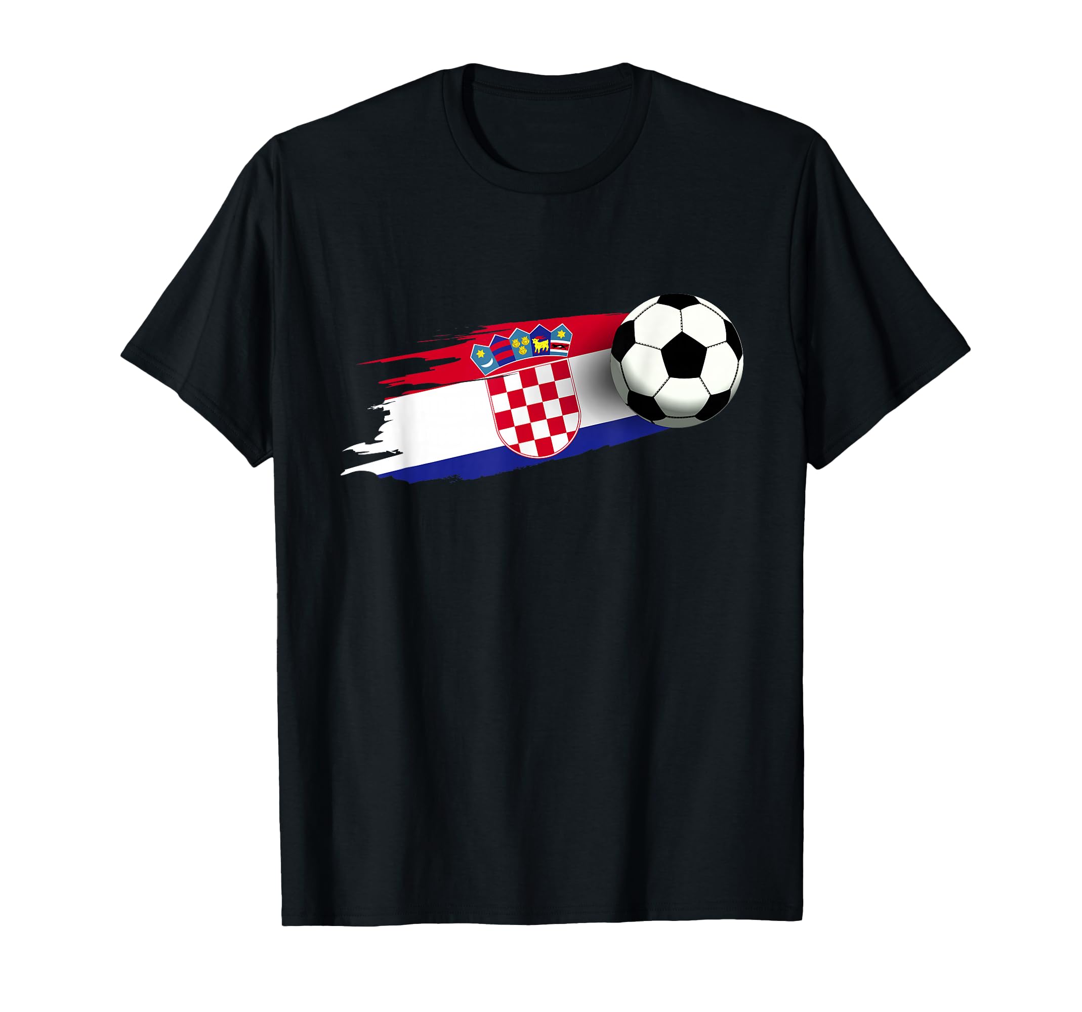 Croatia Flag Croatian Soccer Flag T-Shirt - Minimalist Print for Adults - T-Shirt, Sweatshirt, Hoodie