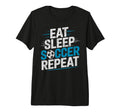 Eat Sleep Soccer Repet Goalie T-Shirt - Aesthetic Graphic for Adults - T-Shirt, Sweatshirt, Hoodie