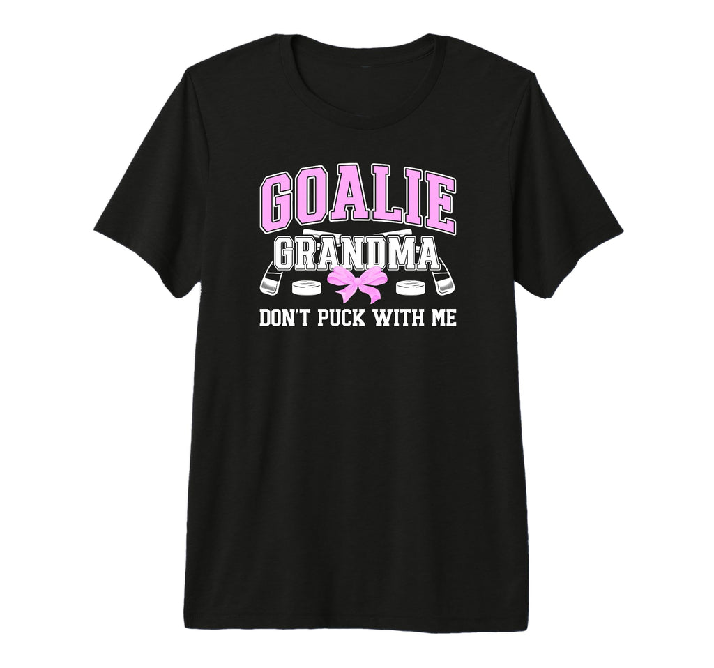 Hockey Goalie Grandma Funny Ice Hockey T-Shirt - Trendy Graphic Unisex - T-Shirt, Sweatshirt, Hoodie
