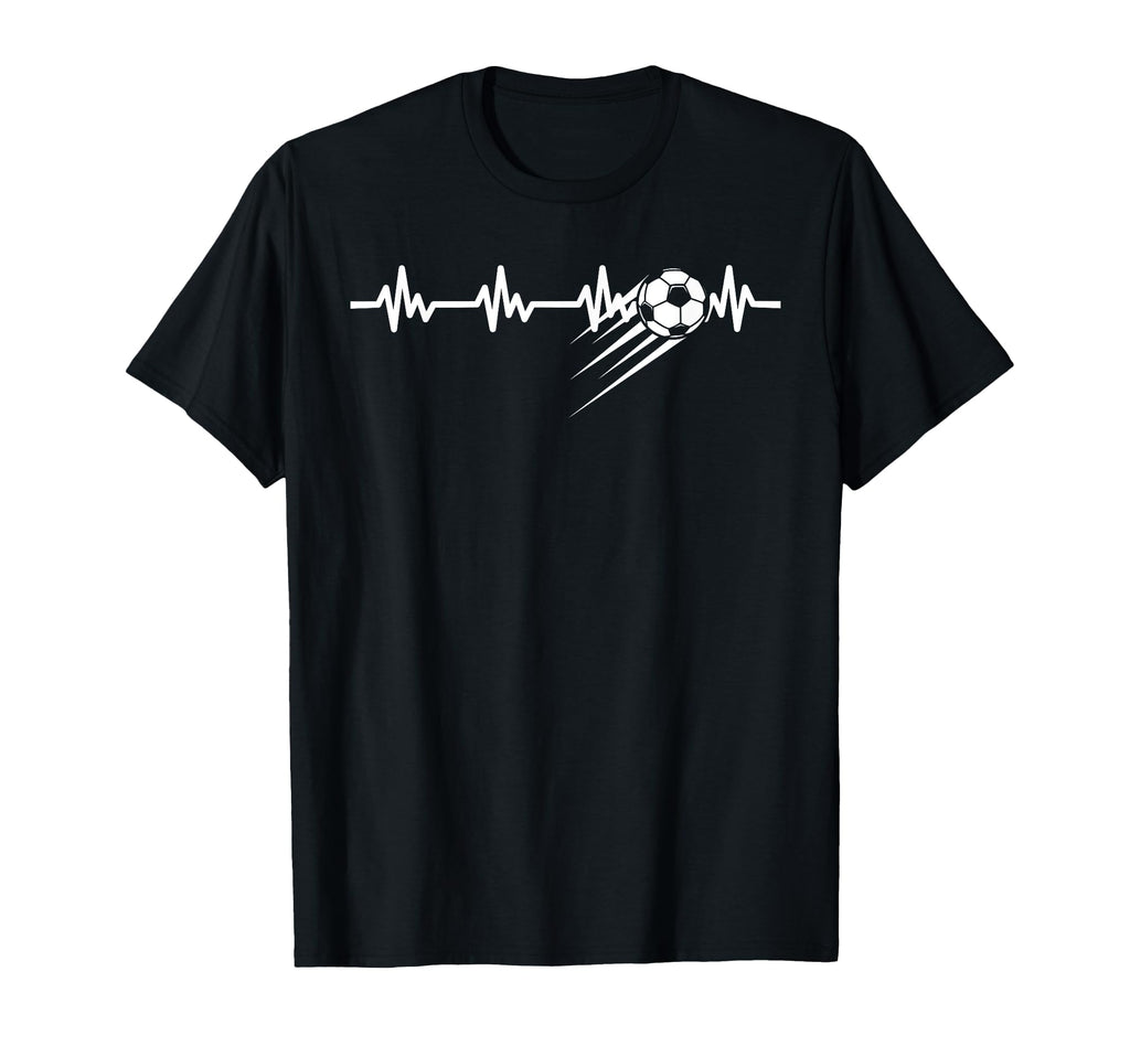 Soccer Player Gift Ball Heartbeat T-Shirt - Trendy Graphic for Adults - T-Shirt, Sweatshirt, Hoodie