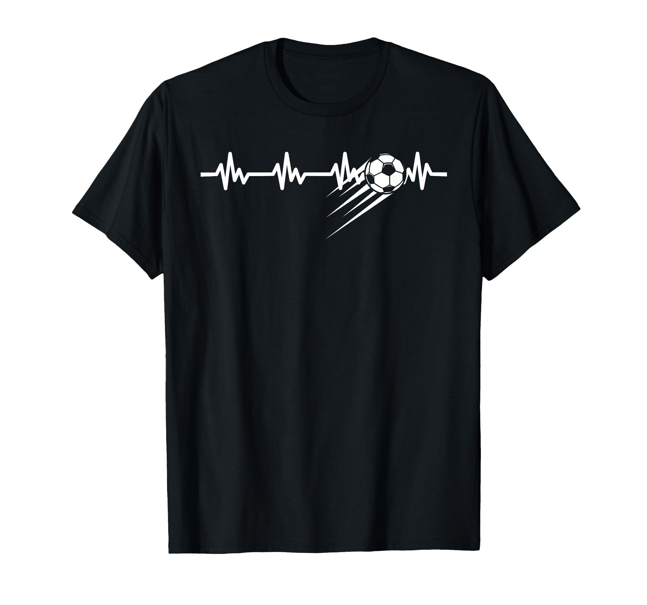 Soccer Player Gift Ball Heartbeat T-Shirt - Trendy Graphic for Adults - T-Shirt, Sweatshirt, Hoodie