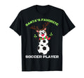 Santas Favorite Soccer Player Ugly T-Shirt - Novelty Apparel for Adults - T-Shirt, Sweatshirt, Hoodie