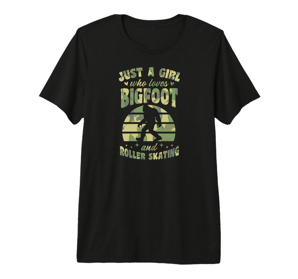 Just Who Loves Bigfoot And Roller T-Shirt - Trendy Graphic for Adults - T-Shirt, Sweatshirt, Hoodie