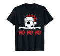 Ho Ho Ho Santa Hat Winter Lover Soccer T-Shirt - Fun Novelty Design Unisex - T-Shirt, Sweatshirt, Hoodie