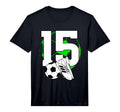 15Th Birthday Soccer Player Football T-Shirt - Custom Art Print for Adults - T-Shirt, Sweatshirt, Hoodie
