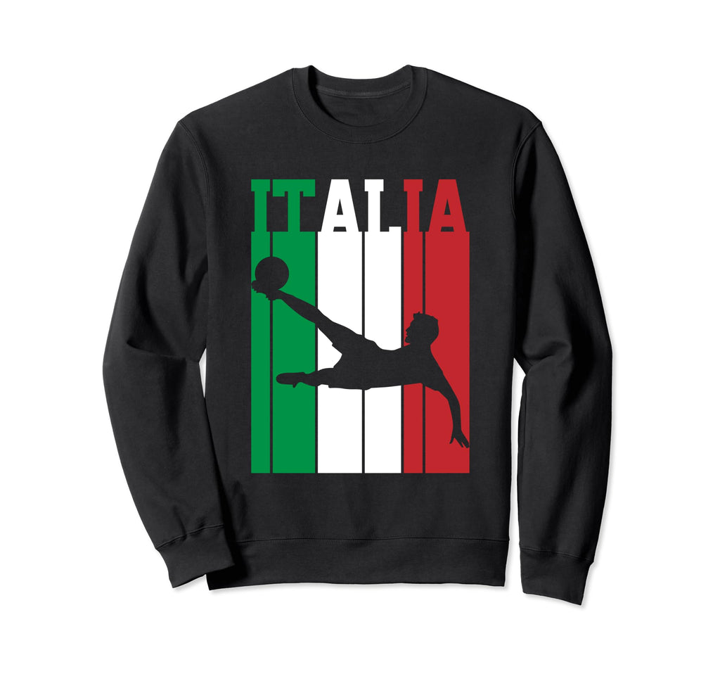 Italy Flag Italian Pride Soccer Sweatshirt - Aesthetic Graphic for Adults - T-Shirt, Sweatshirt, Hoodie
