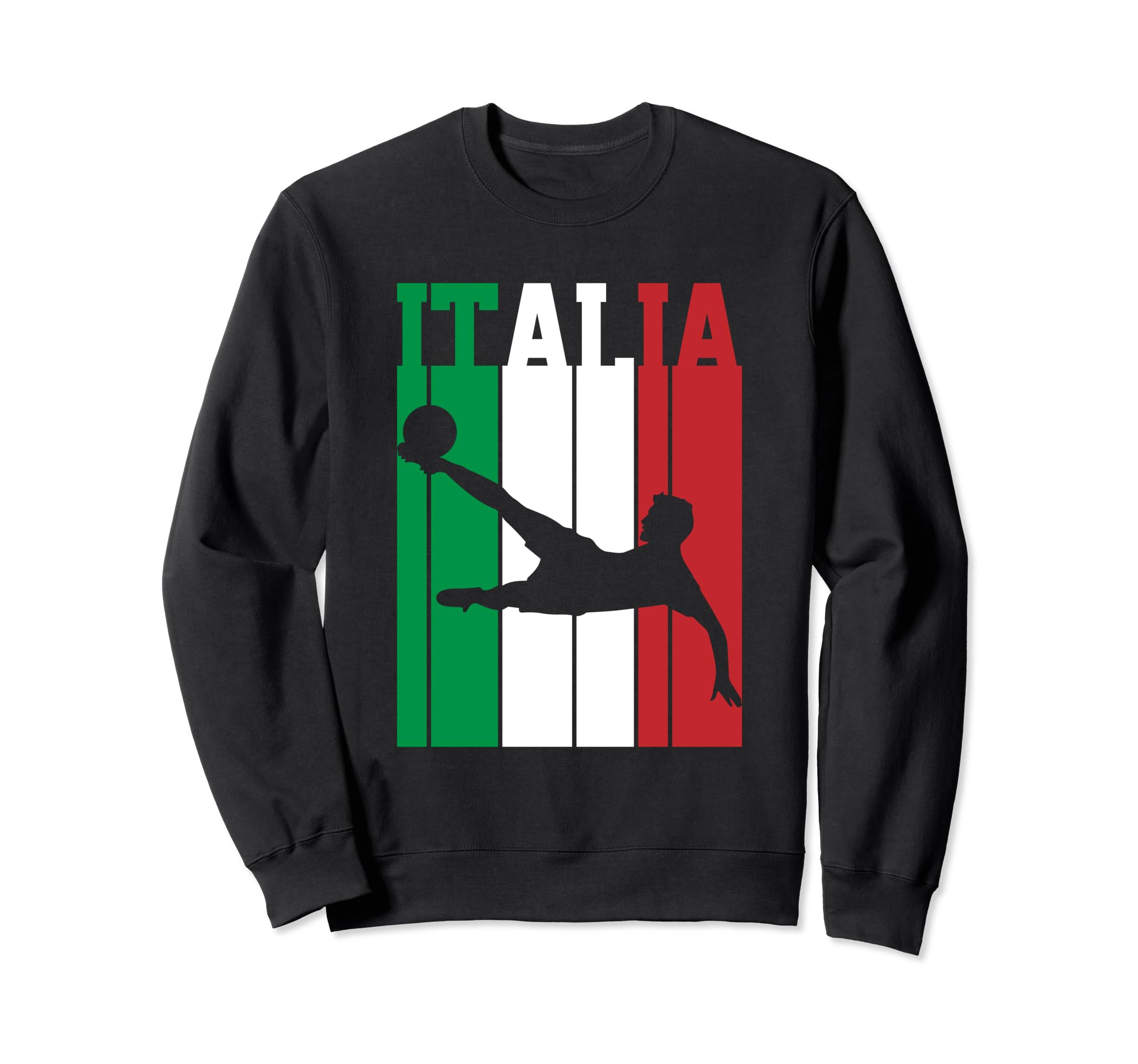 Italy Flag Italian Pride Soccer Sweatshirt - Aesthetic Graphic for Adults - T-Shirt, Sweatshirt, Hoodie
