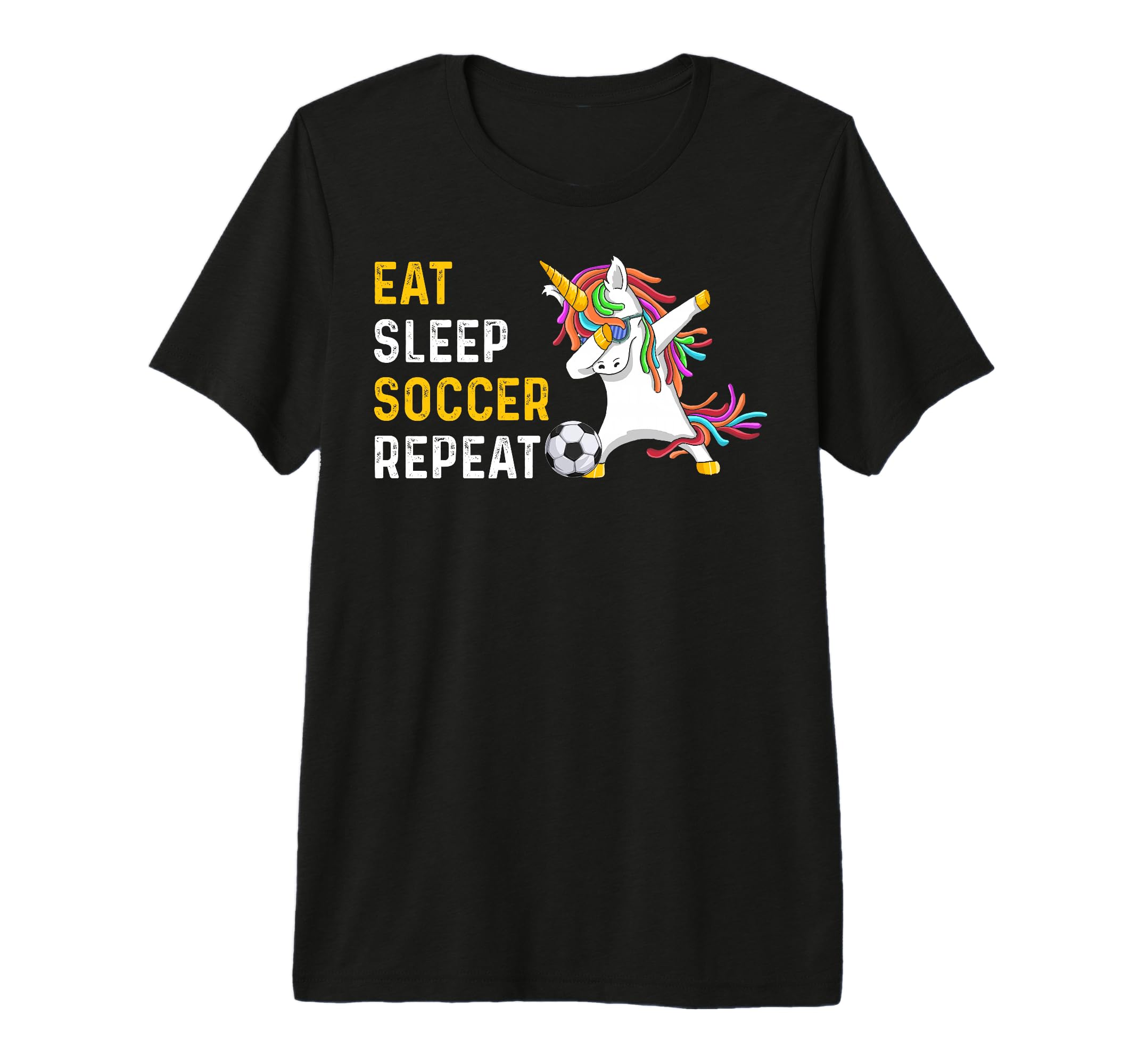 Funny Eat Sleep Soccer Repeat Tri Blend T-Shirt - Aesthetic Graphic Unisex - T-Shirt, Sweatshirt, Hoodie