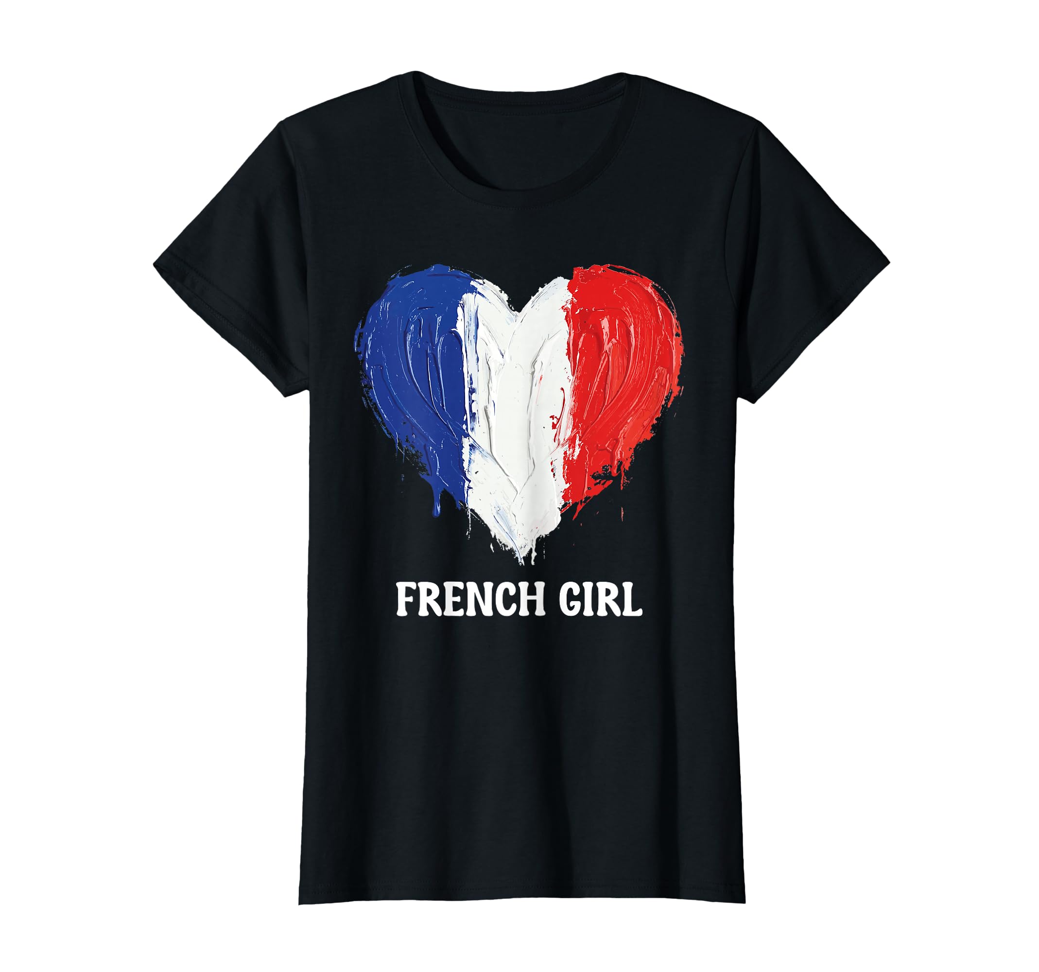 French Flag Heart Soccer Football France T-Shirt - Graphic Print Unisex - T-Shirt, Sweatshirt, Hoodie