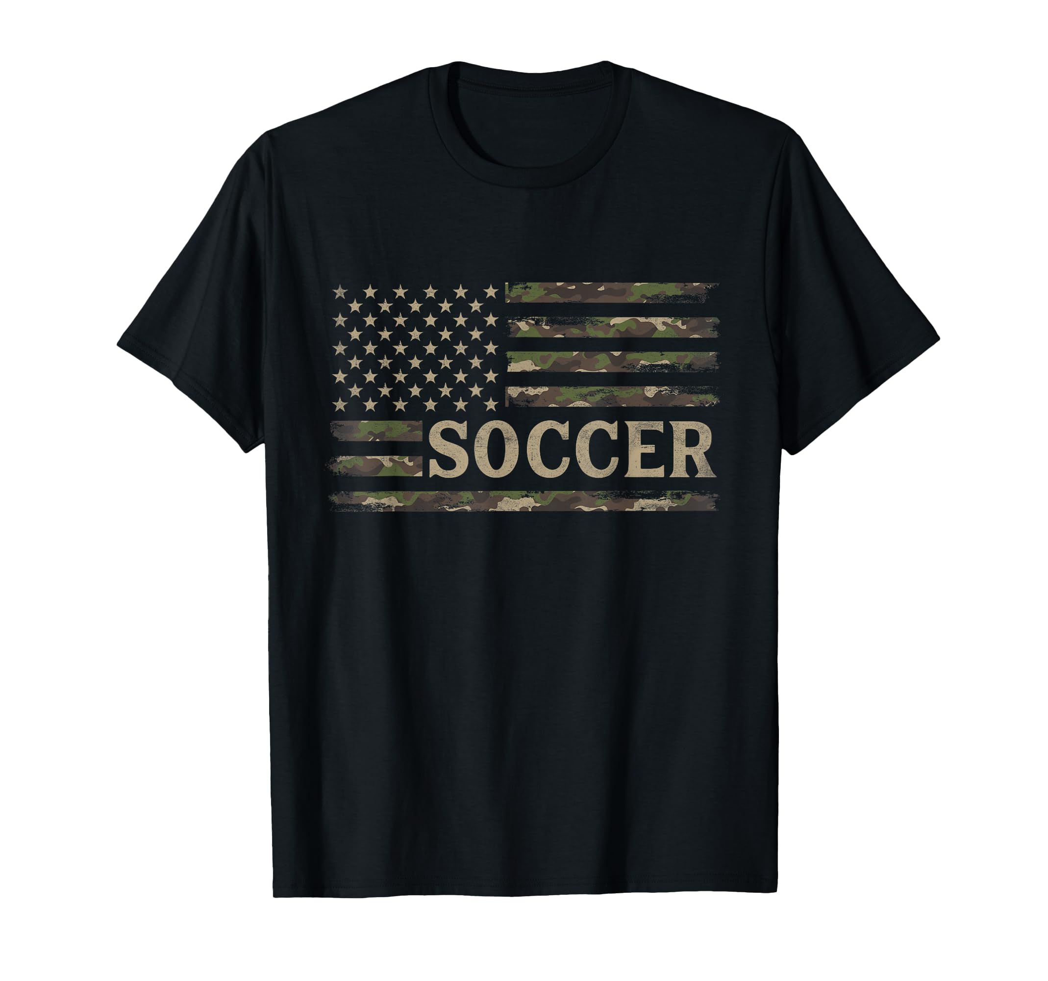Camo Soccer Camourflage Usa Flag Player T-Shirt - Unique Graphic Unisex - T-Shirt, Sweatshirt, Hoodie