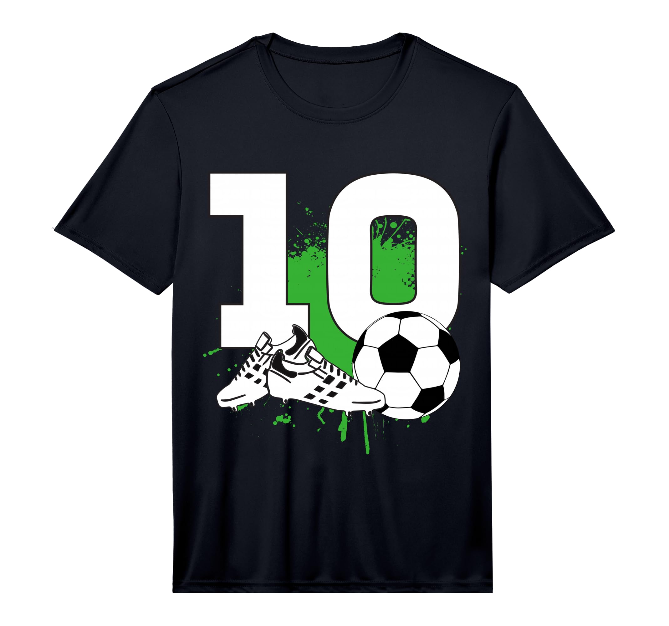 10Th Birthday 10 Years Soccer T-Shirt - Custom Art Print for Adults - T-Shirt, Sweatshirt, Hoodie