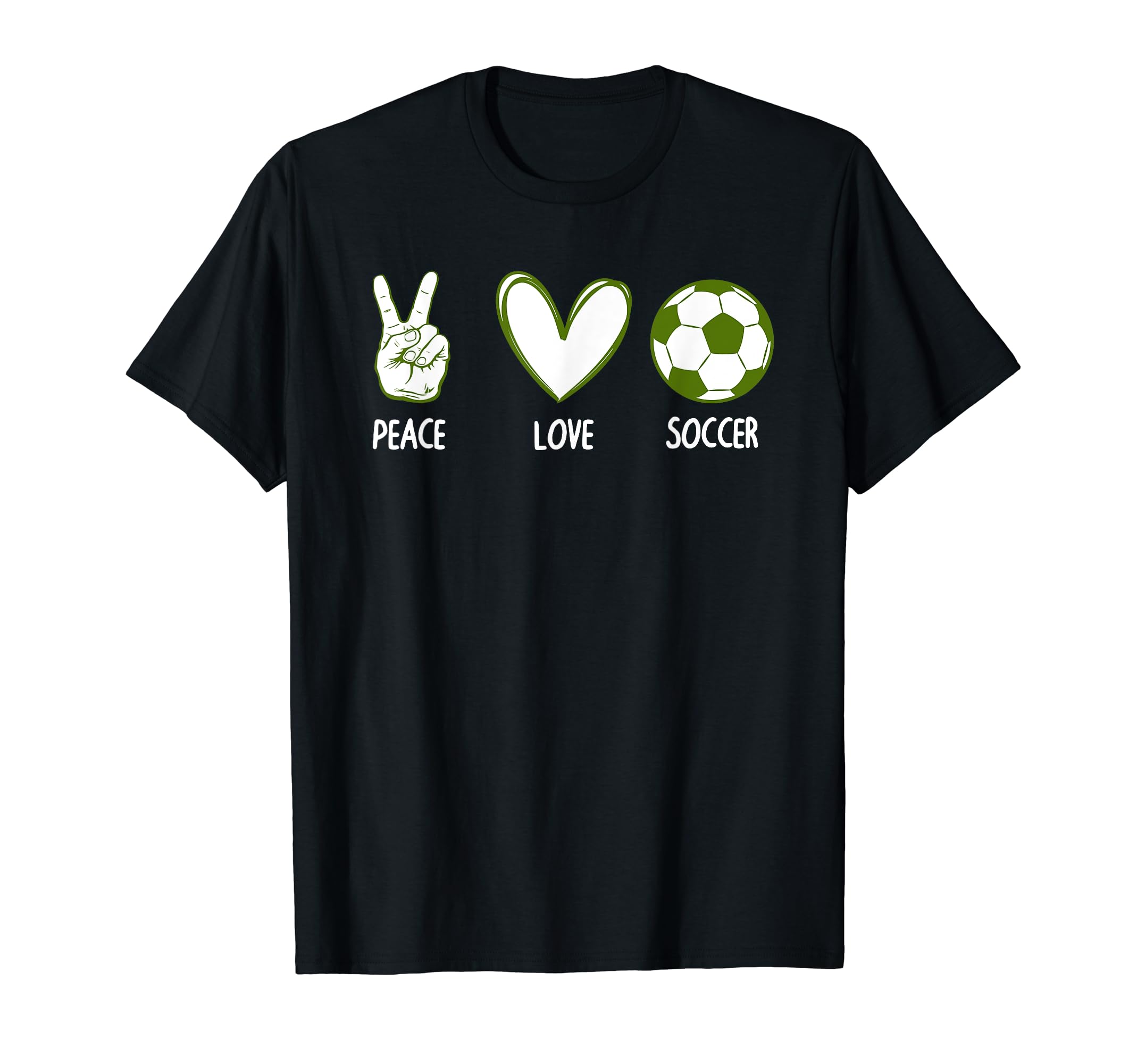 Soccer Peace Love Football Sports T-Shirt - Streetwear Style for Adults - T-Shirt, Sweatshirt, Hoodie