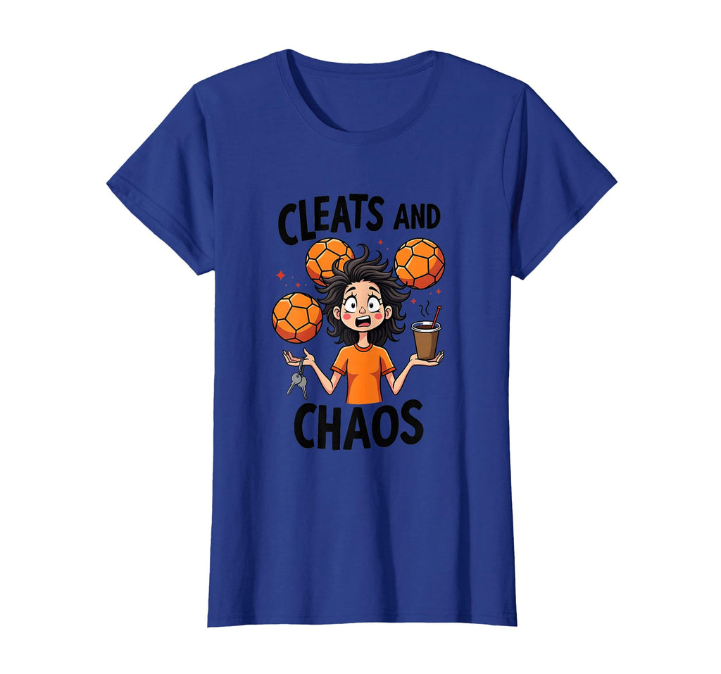 Cleats And Chaos Soccer Mom T-Shirt - Aesthetic Graphic Men Women - T-Shirt, Sweatshirt, Hoodie