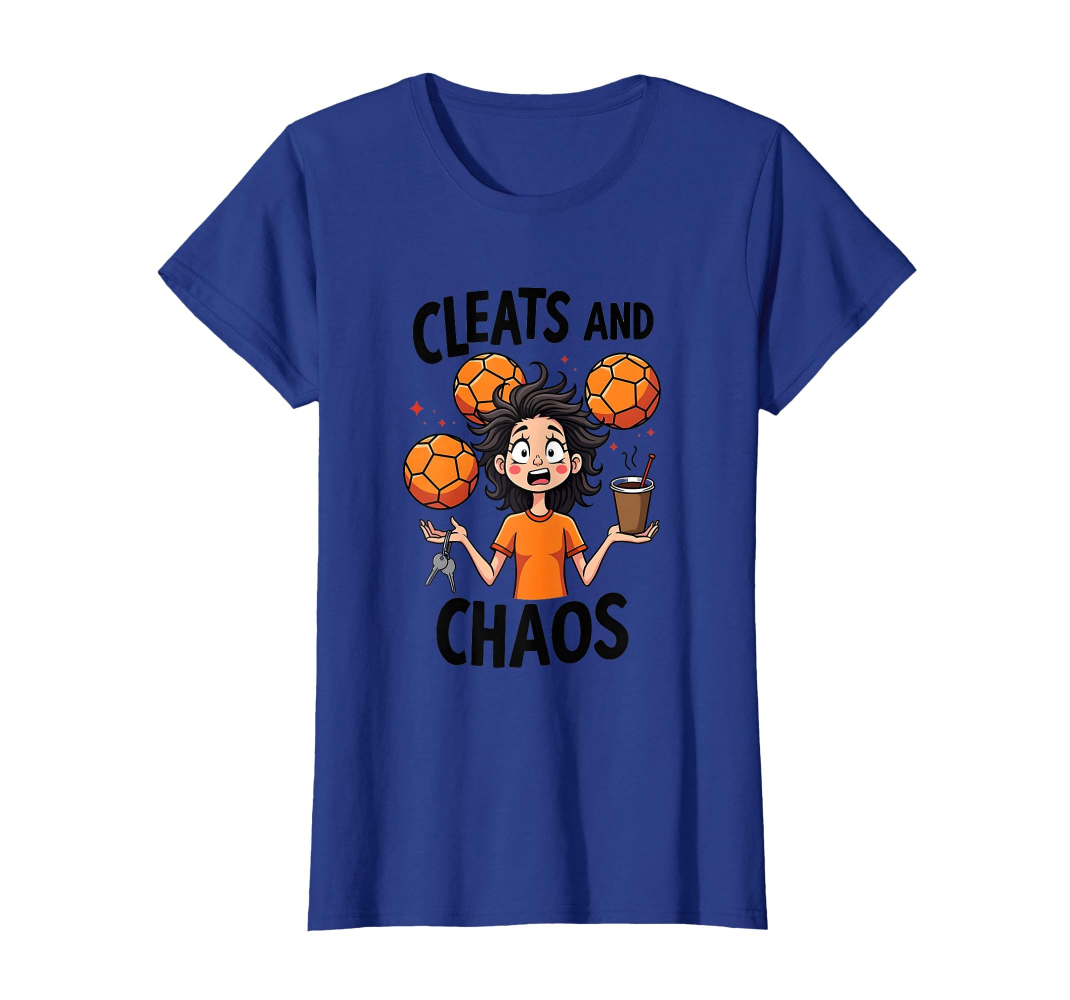 Cleats And Chaos Soccer Mom T-Shirt - Aesthetic Graphic Men Women - T-Shirt, Sweatshirt, Hoodie