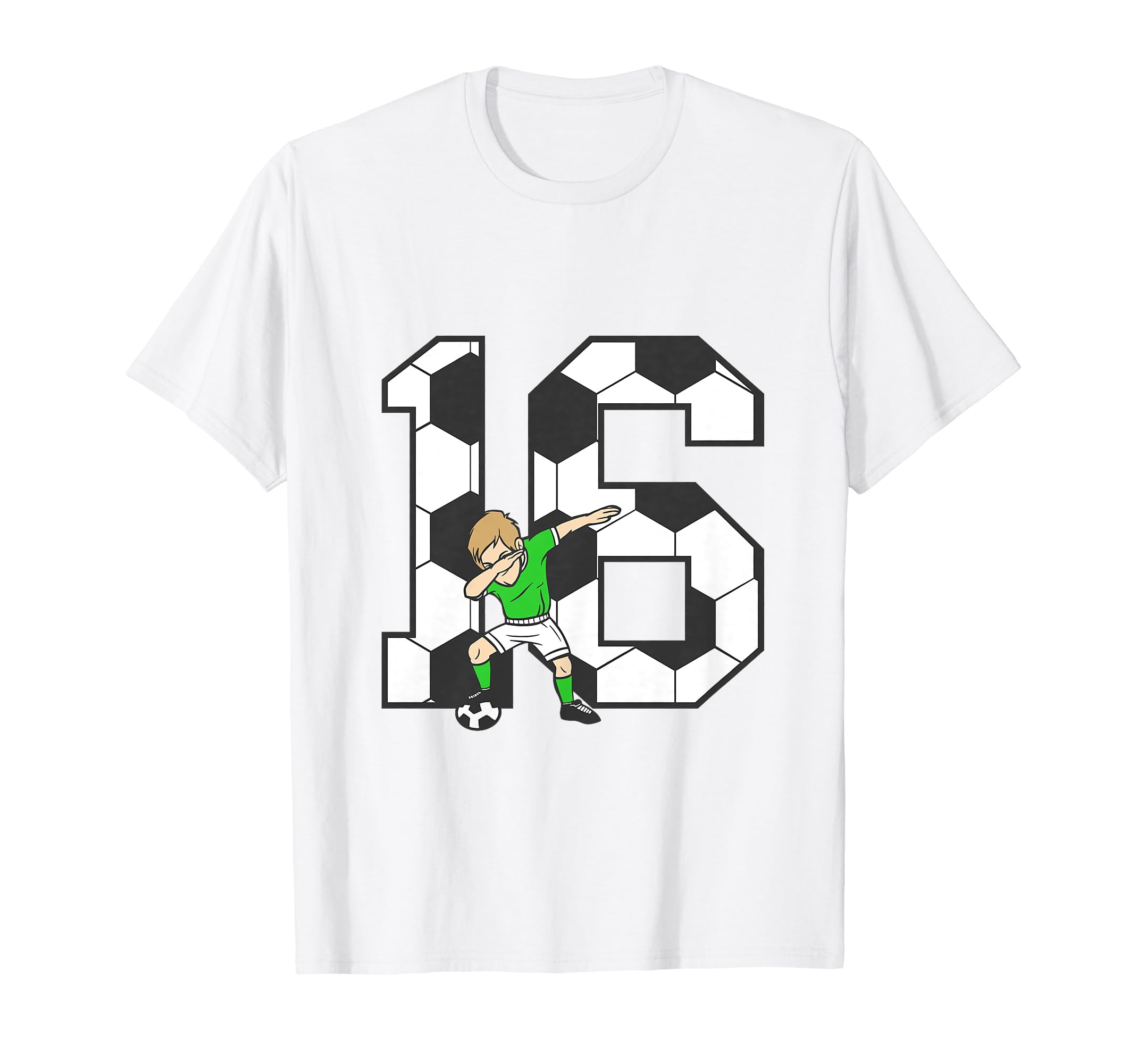 16 Year Old Soccer Player 16Th T-Shirt - Fun Novelty Design for Adults - T-Shirt, Sweatshirt, Hoodie