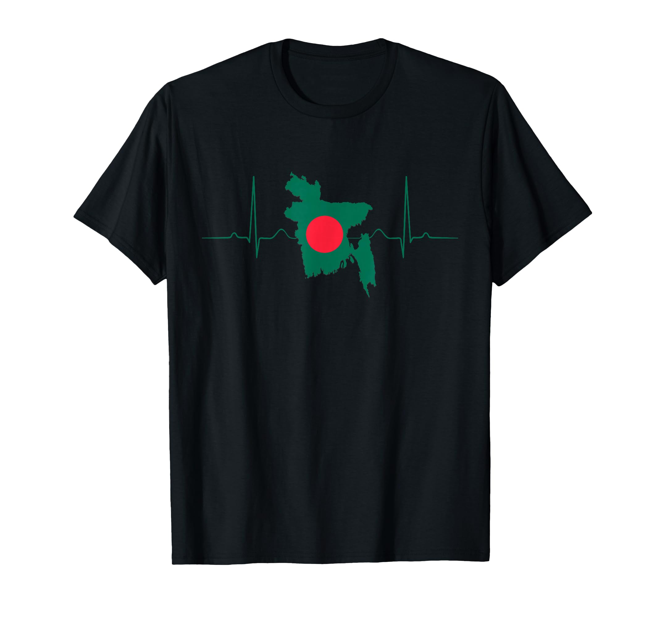 Bangladesh Heart Bangladeshi T-Shirt - Custom Art Print for Adults - T-Shirt, Sweatshirt, Hoodie