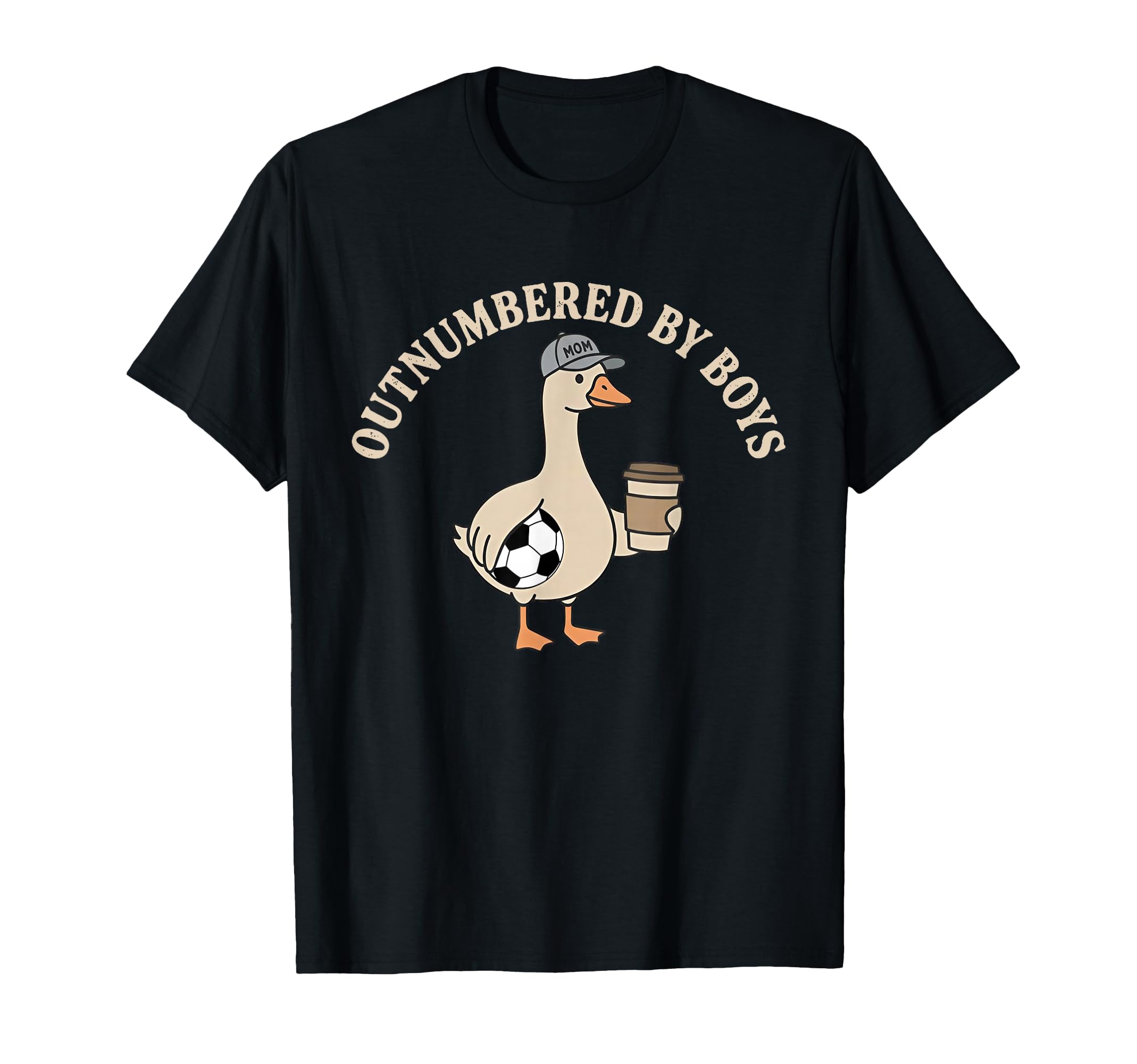 Outnumbered Funny Mom Goose Soccer T-Shirt - Unique Graphic for Adults - T-Shirt, Sweatshirt, Hoodie