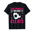 This Princess Wears Cleats I Soccer T-Shirt - Aesthetic Graphic Unisex - T-Shirt, Sweatshirt, Hoodie