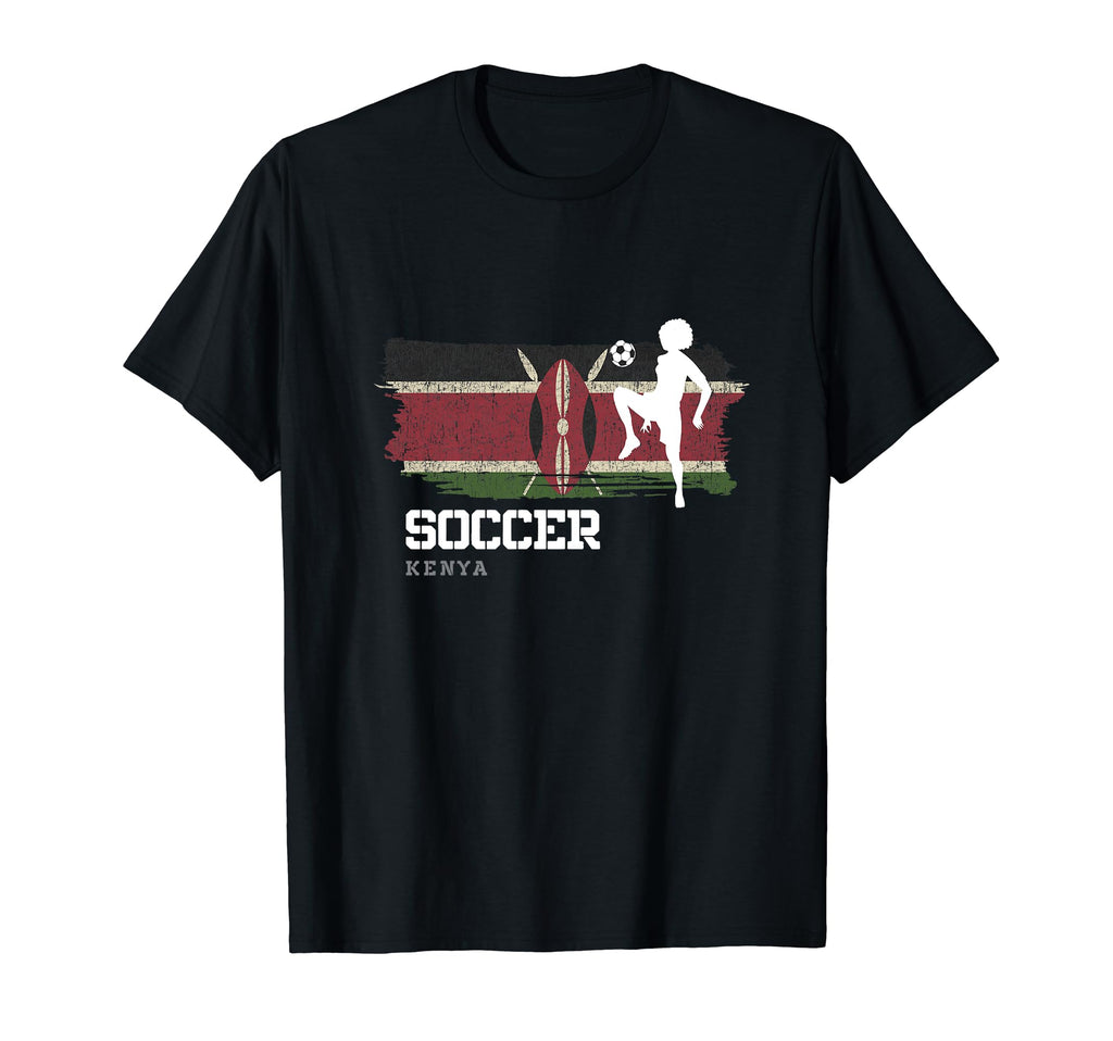 Soccer Kenya Flag Football Womens Soccer T-Shirt - Minimalist Print Unisex - T-Shirt, Sweatshirt, Hoodie