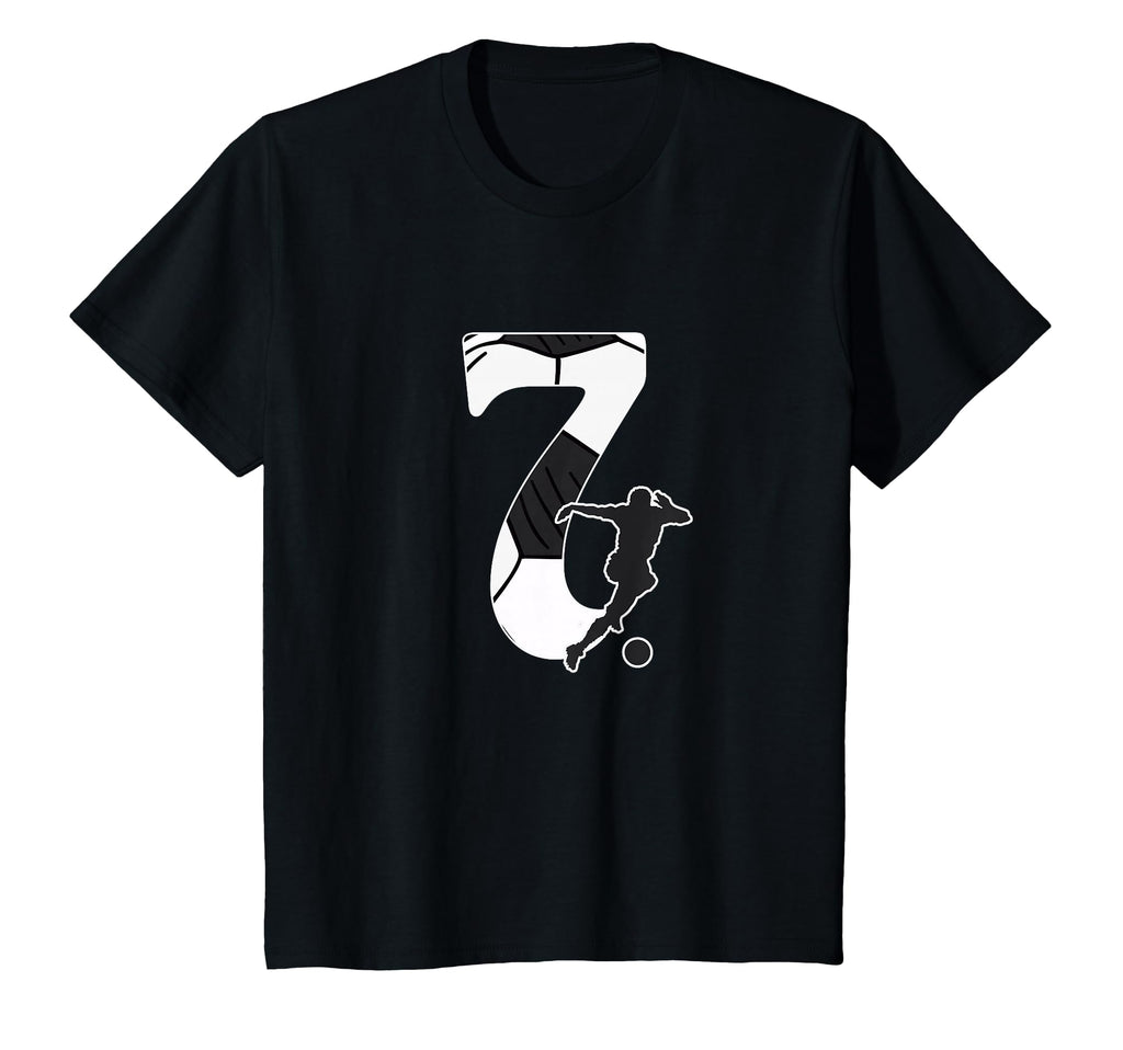 7Th Birthday Soccer Player 7 Years Old T-Shirt - Unique Graphic Unisex - T-Shirt, Sweatshirt, Hoodie