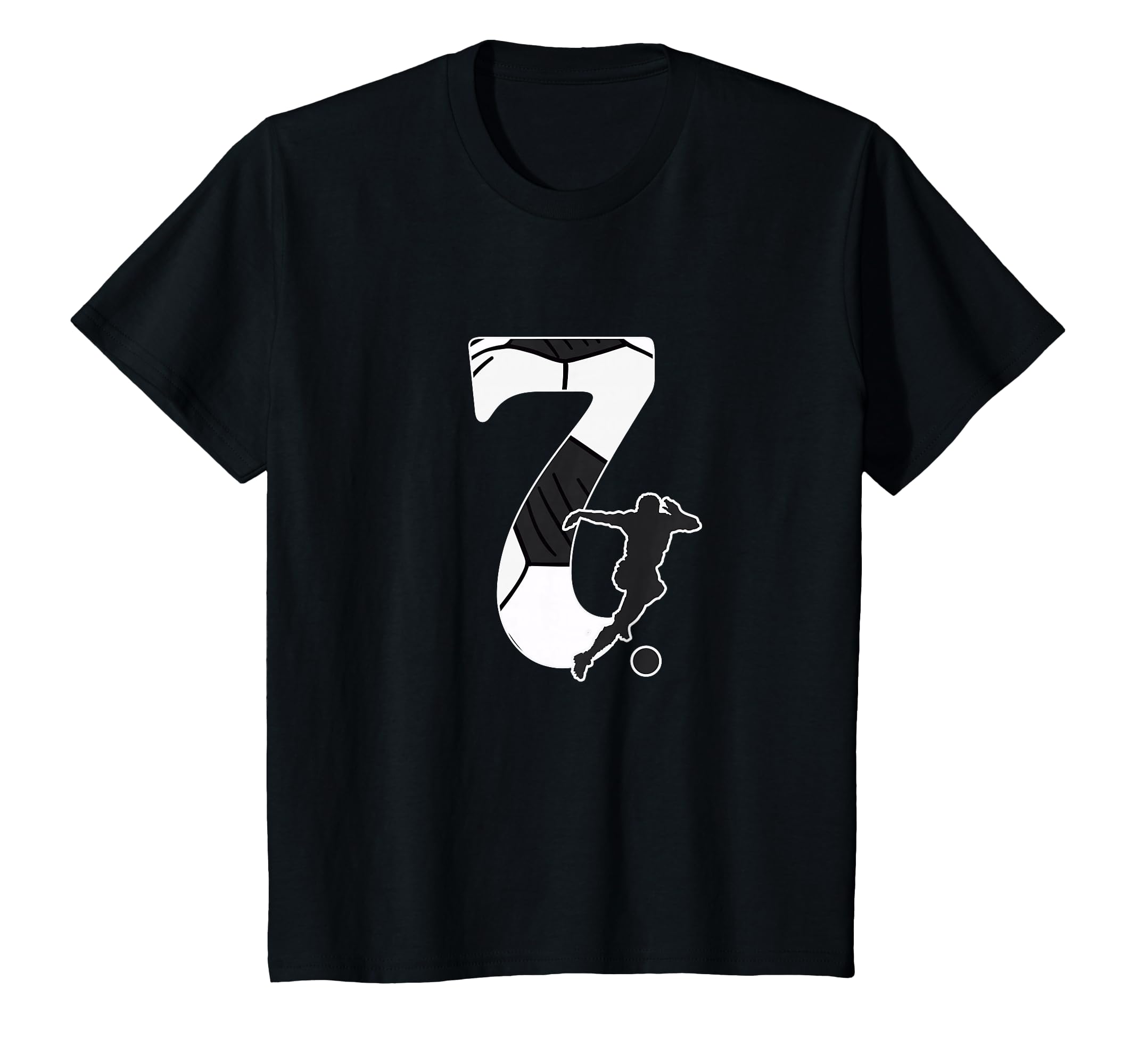 7Th Birthday Soccer Player 7 Years Old T-Shirt - Unique Graphic Unisex - T-Shirt, Sweatshirt, Hoodie