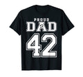 Number 42 Custom Proud Soccer T-Shirt - Fun Novelty Design Men Women - T-Shirt, Sweatshirt, Hoodie